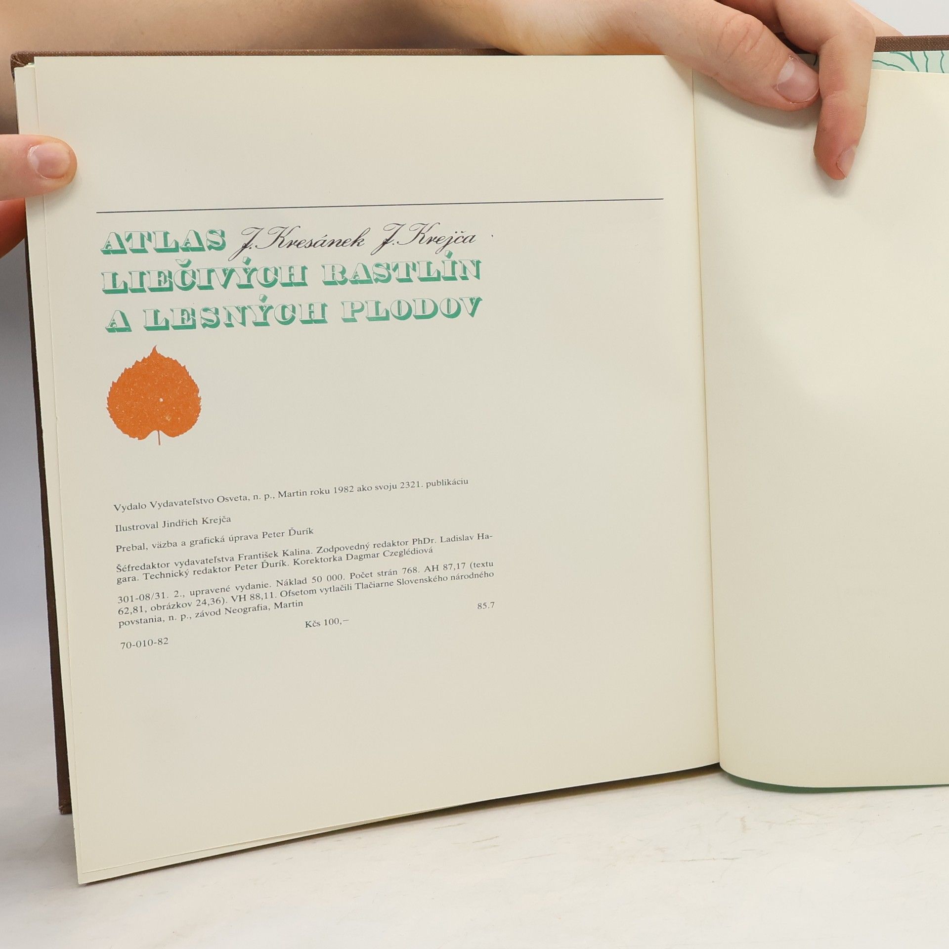Jindřich Krejča Atlas liečivých rastlín a lesných plodov