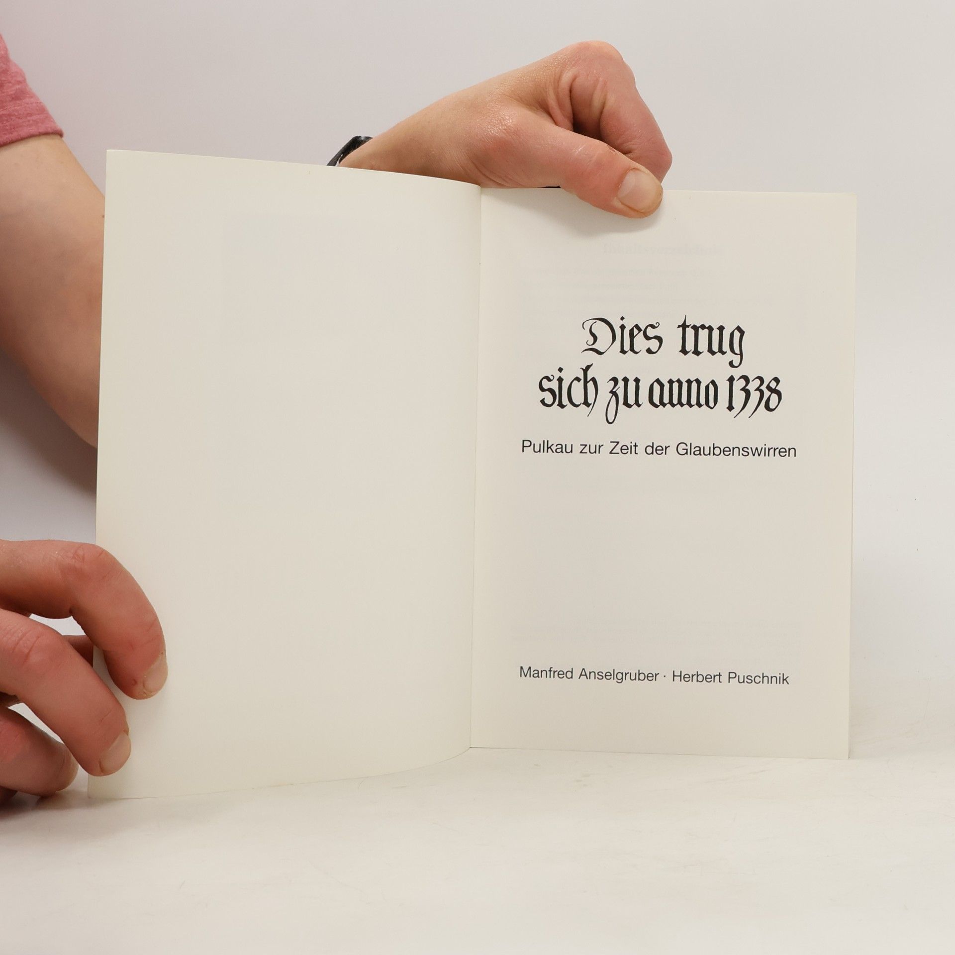 Various authors Dies trug sich zu anno 1338