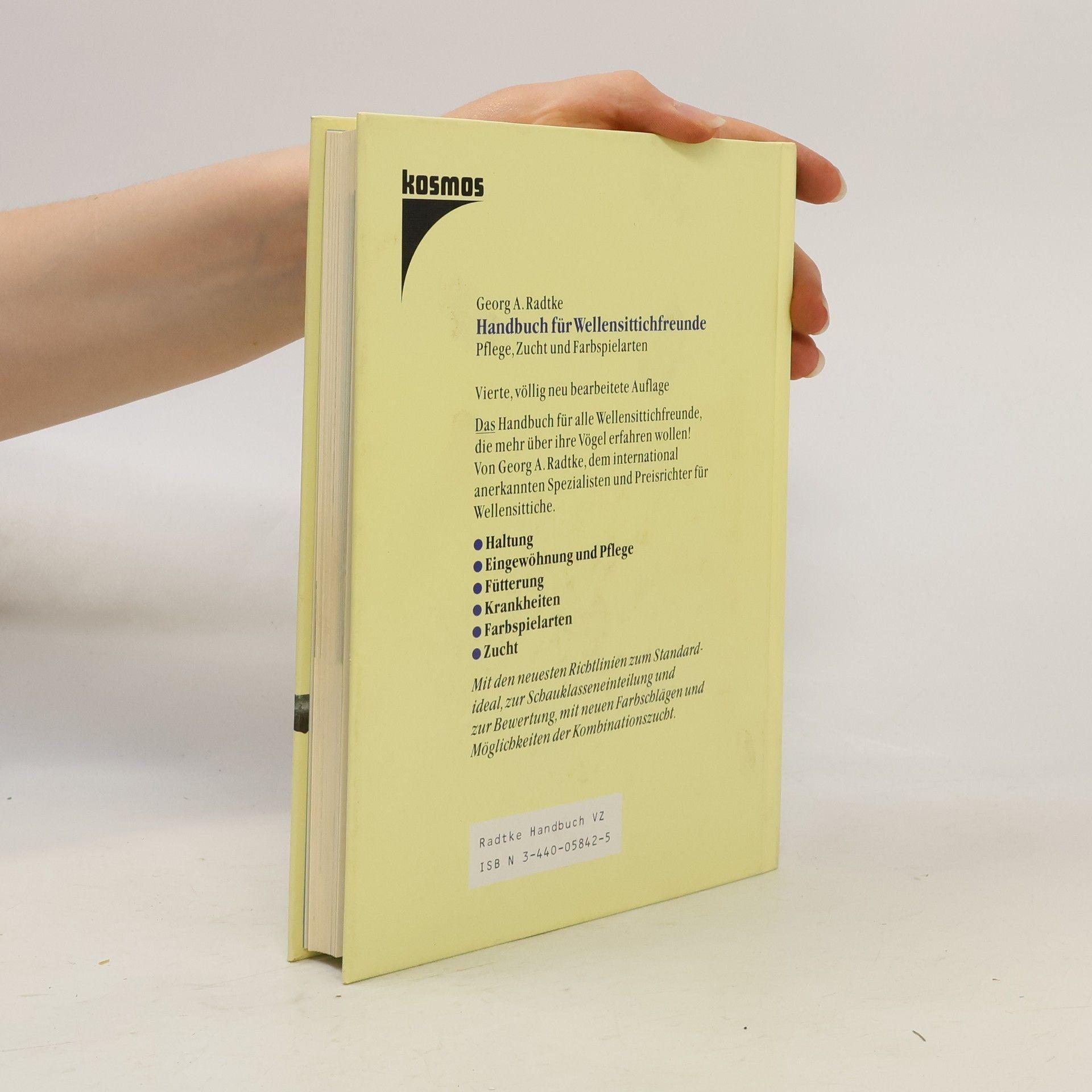 Georg A. Radtke Handbuch für Wellensittichfreunde