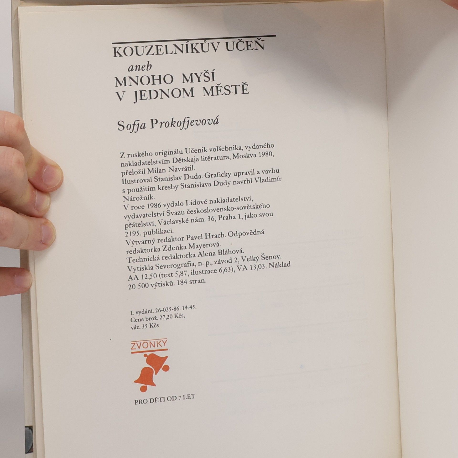 Sofja Prokofjevová Kouzelníkův učeň aneb mnoho myší v jednom městě