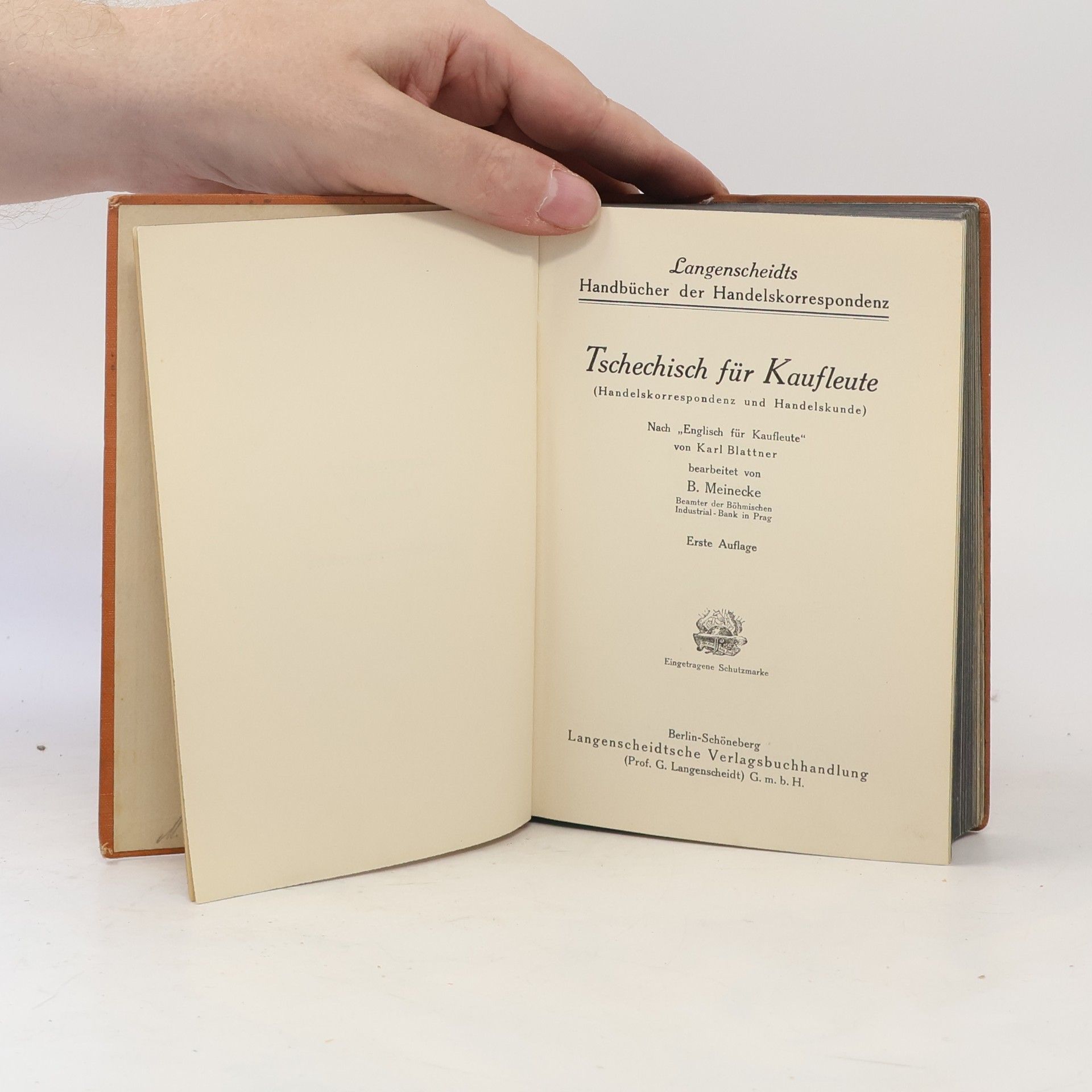 Karl Blattner Langenscheidts Handbücher der Handelskorrespondenz