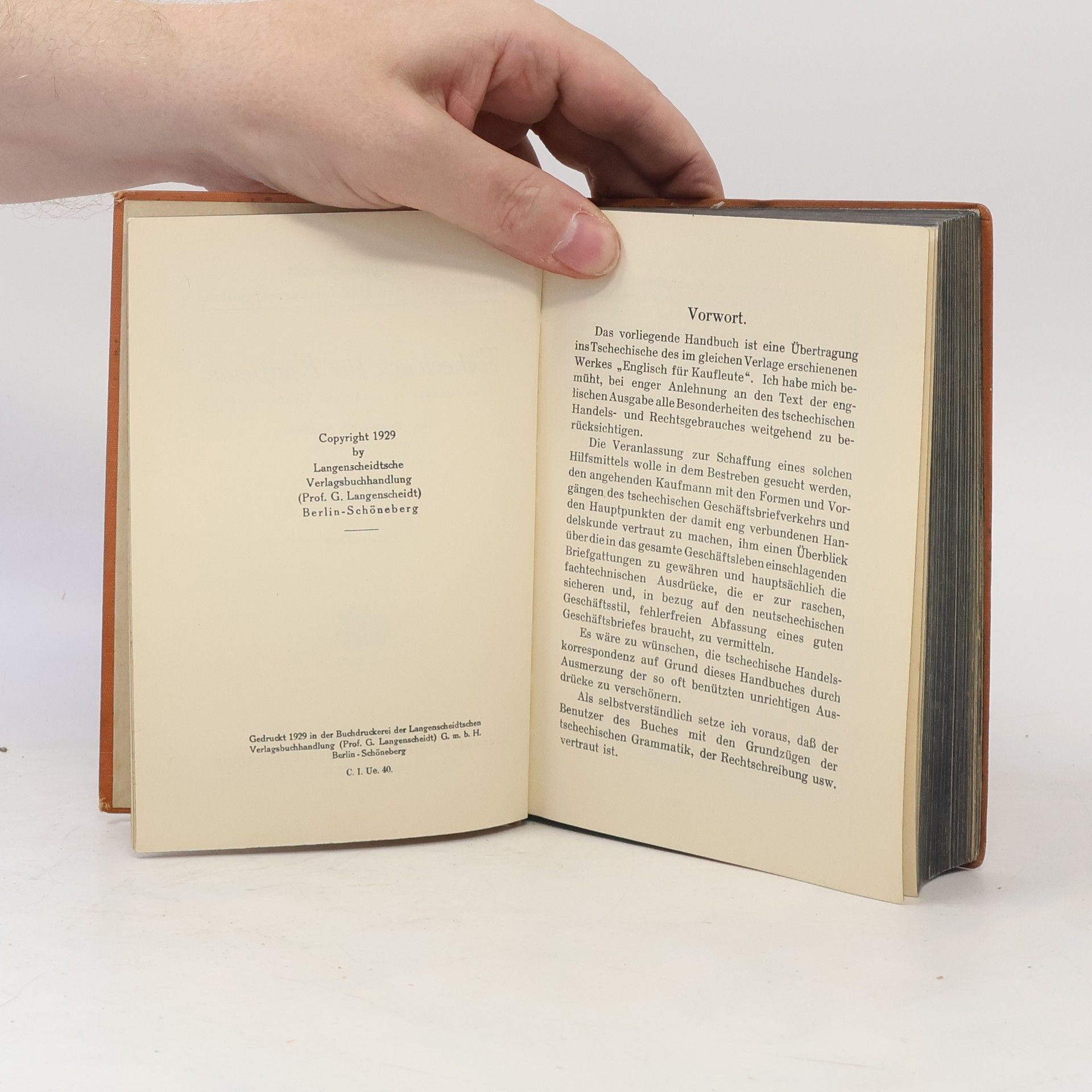 Karl Blattner Langenscheidts Handbücher der Handelskorrespondenz