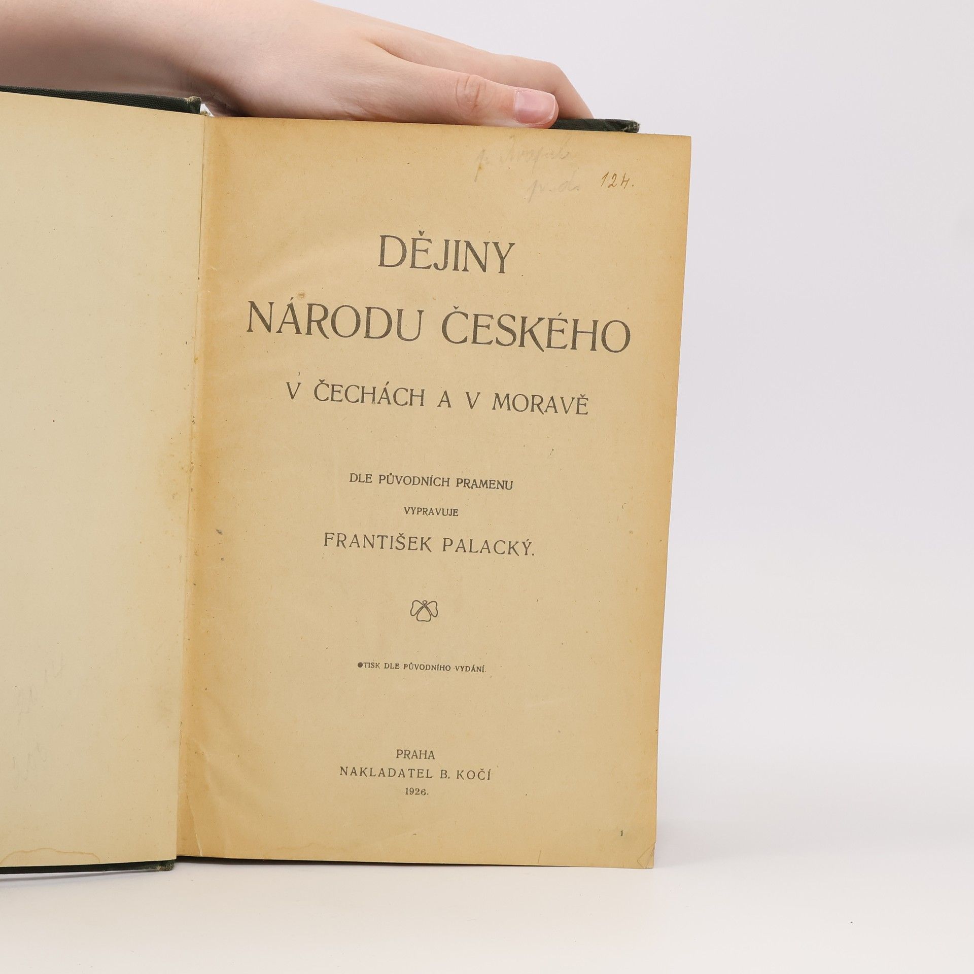 František Palacký Dějiny národu českého