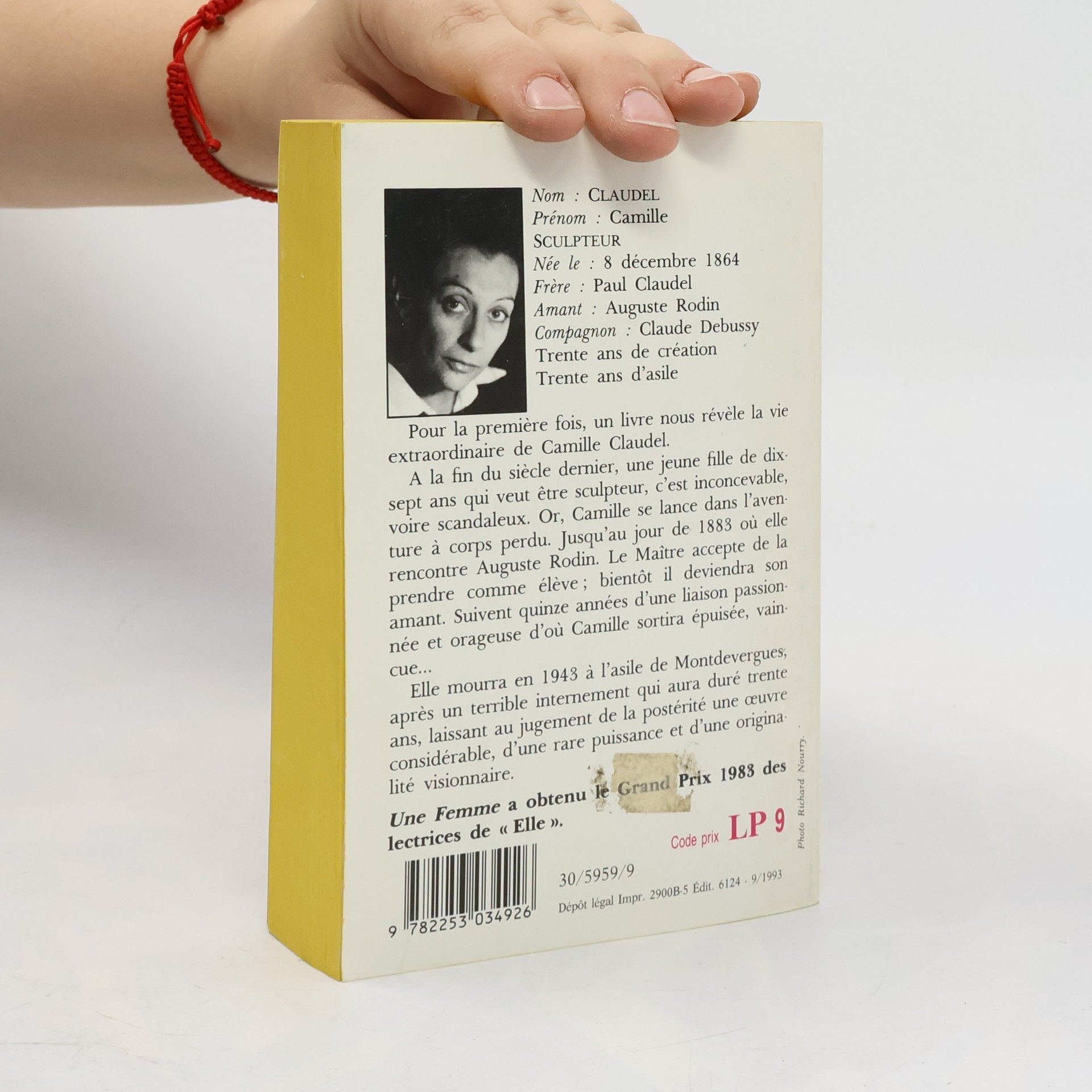 Delbee Anne Une femme (Biography of Camille Claudel)