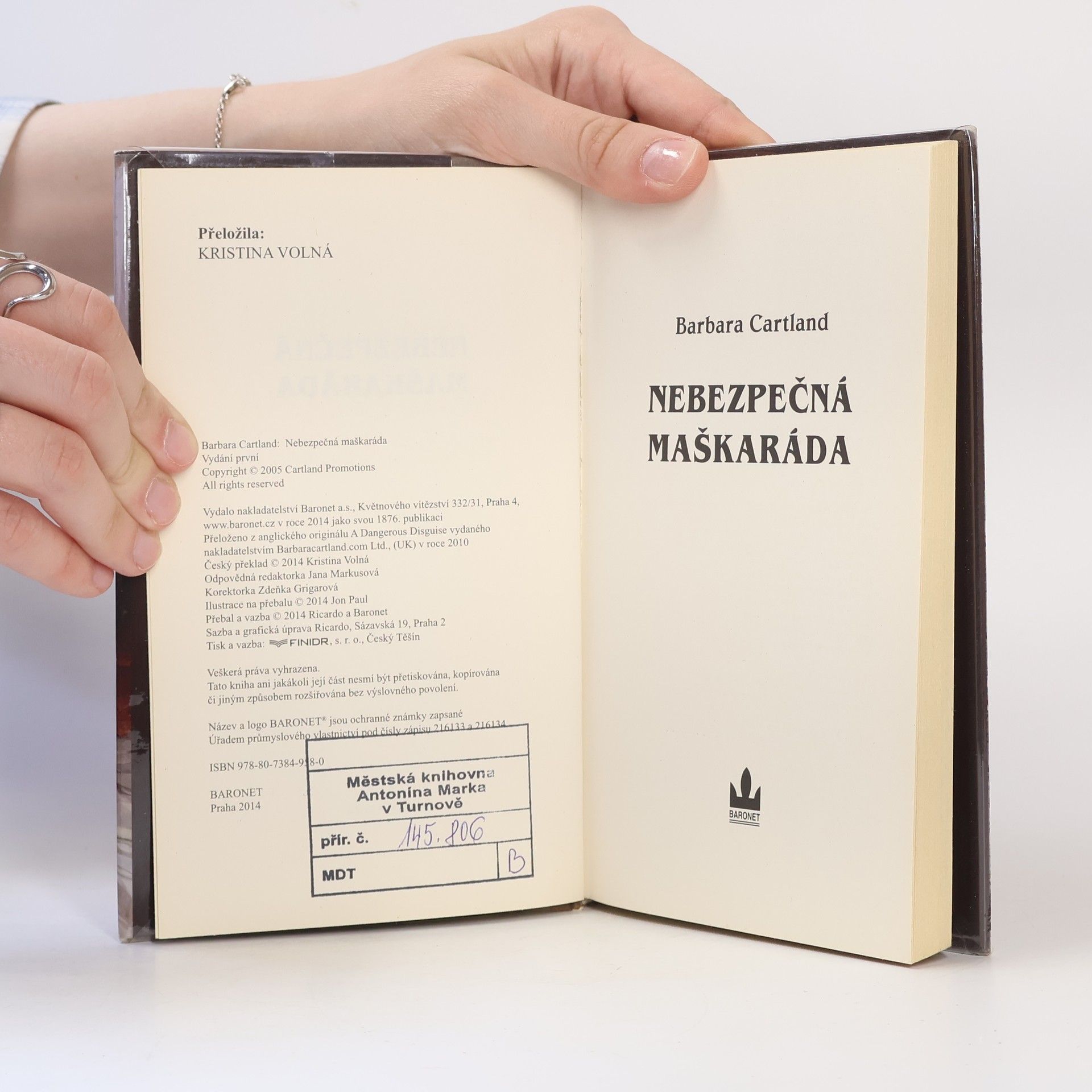 Barbara Cartland Nebezpečná maškaráda