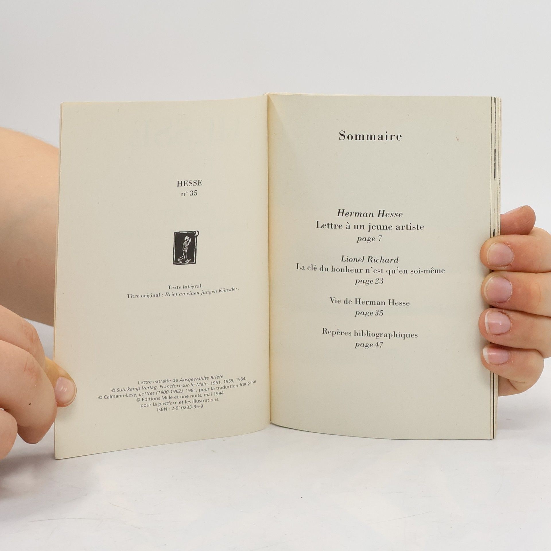 Hermann Hesse Lettre à un jeune artiste - Texte intégral