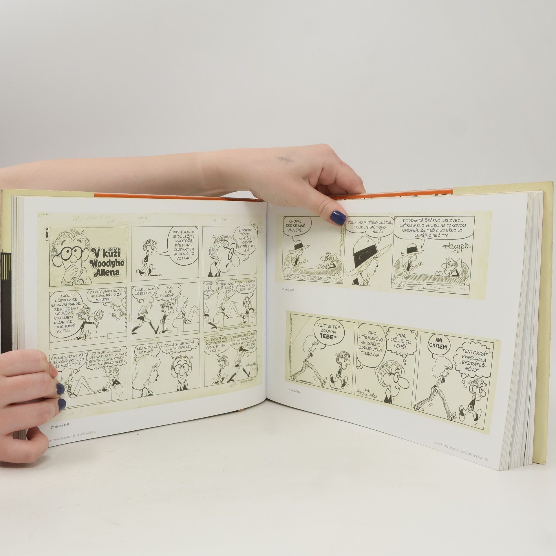 Stuart Hample V kůži Woodyho Allena. Woody Allen jako komiksový strip