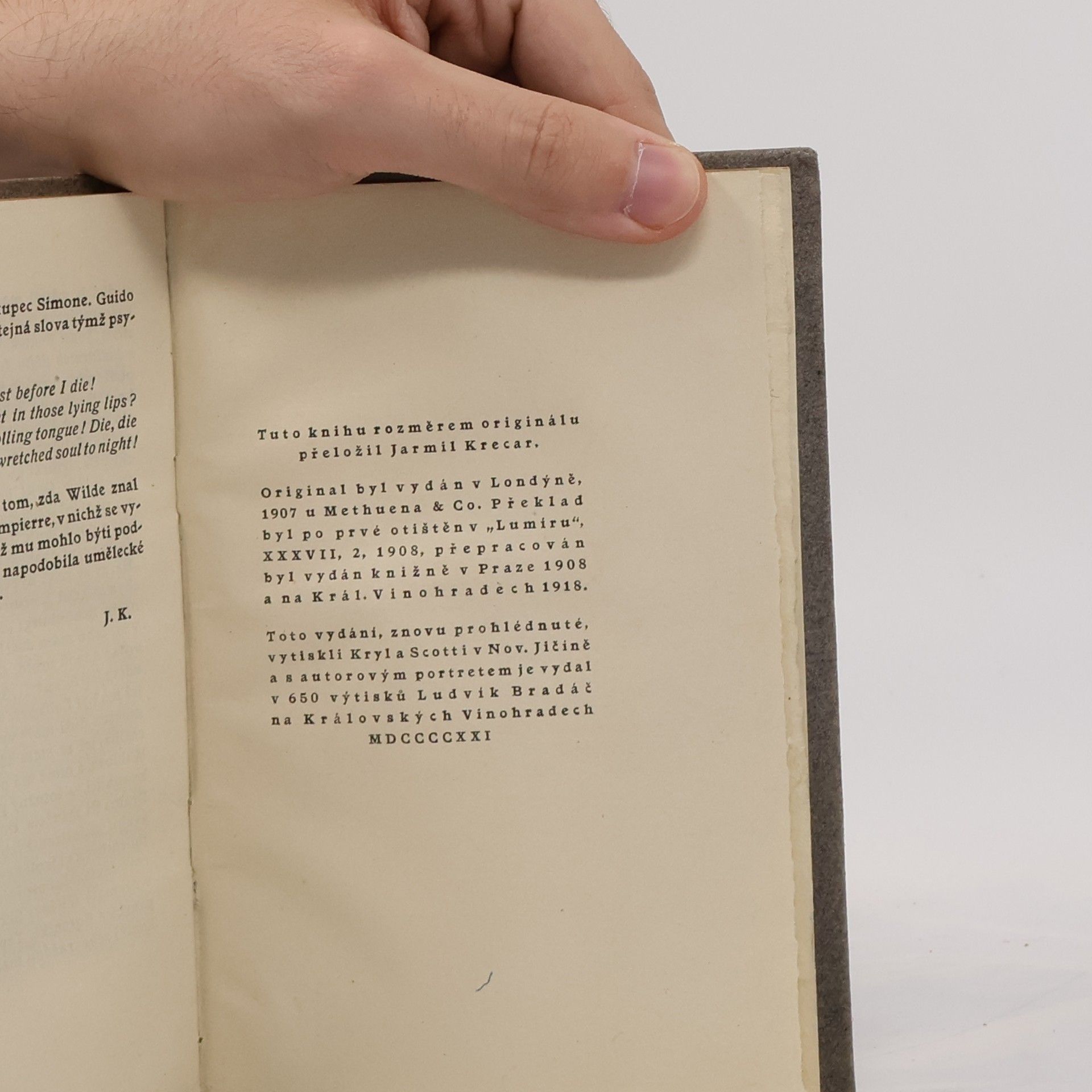 Oscar Wilde Florencká tragedie