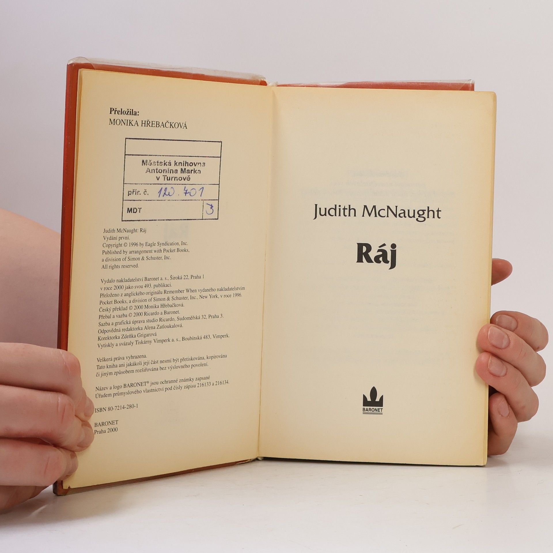 Judith McNaught Ráj