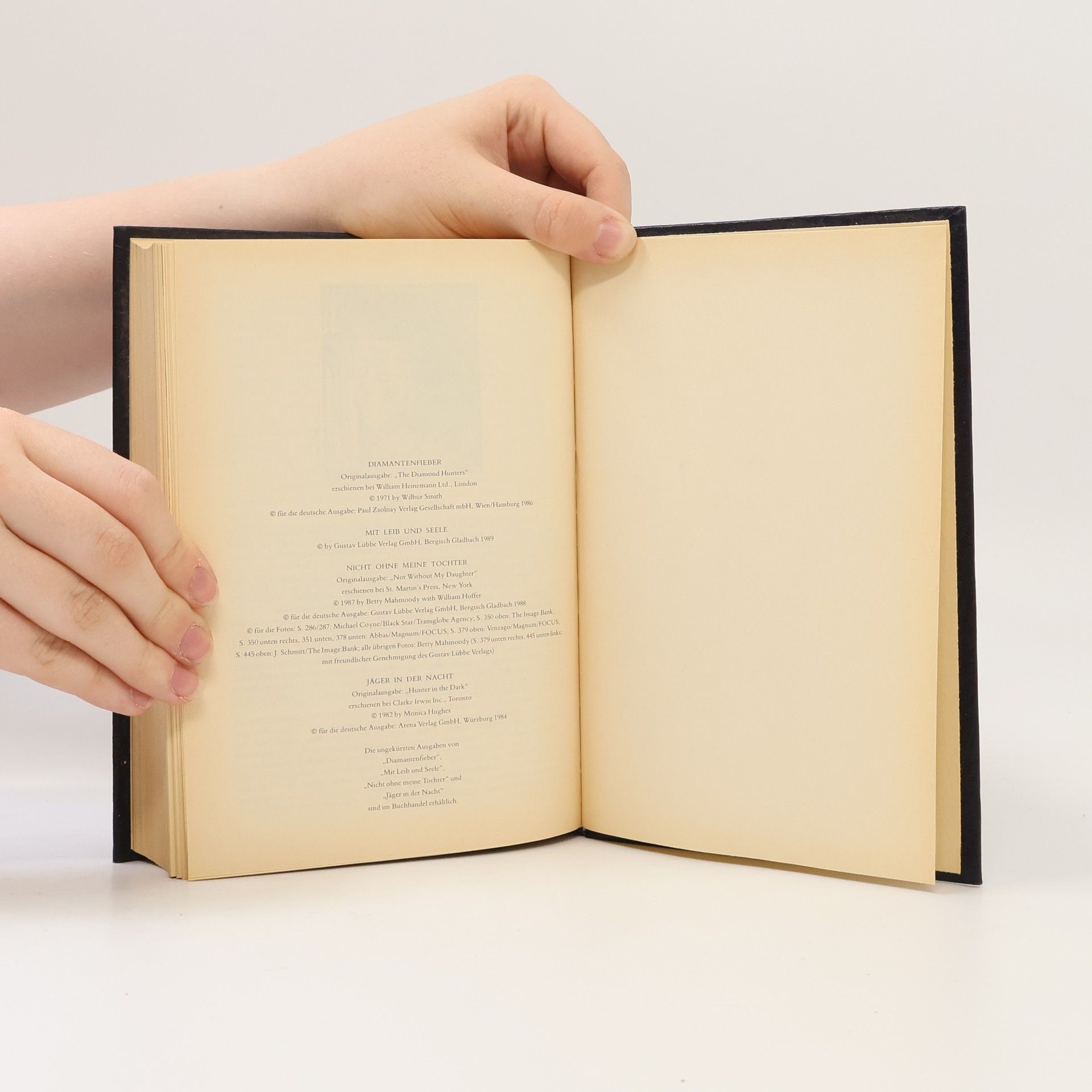 Autorenkollektiv Reader's Digest. Auswahlbücher. Diamantenfieber. Mit Leib und Seele. Nicht ohne meine Tochter. Jäger in der Nacht