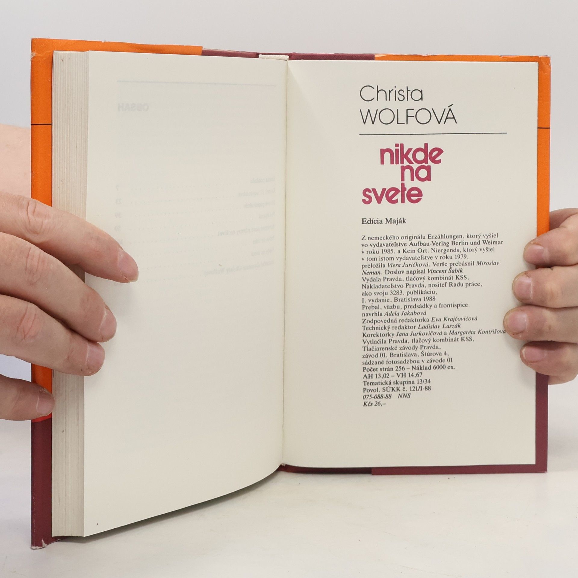 Christa Wolf Nikde na svete