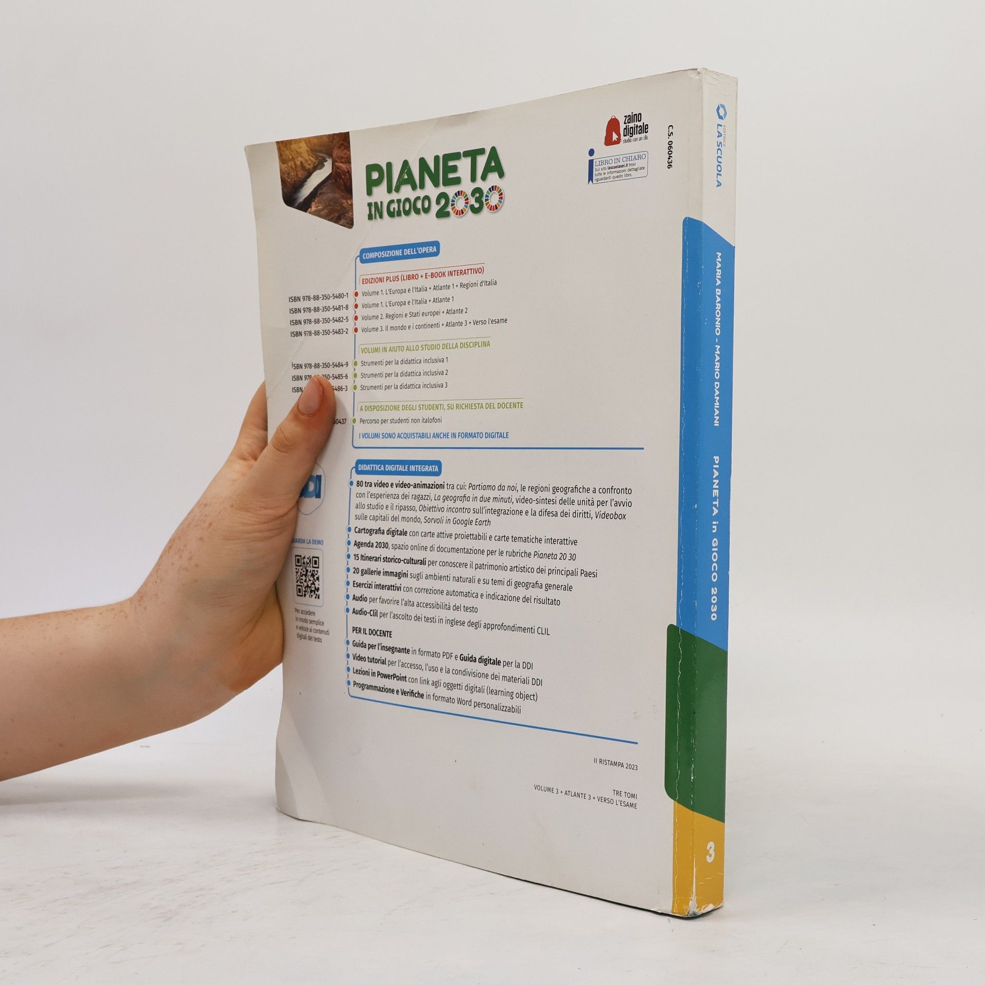 Maria Baronio Pianeta in gioco 2030 3. Il mondo e i continenti. Atlante. Verso L'esame