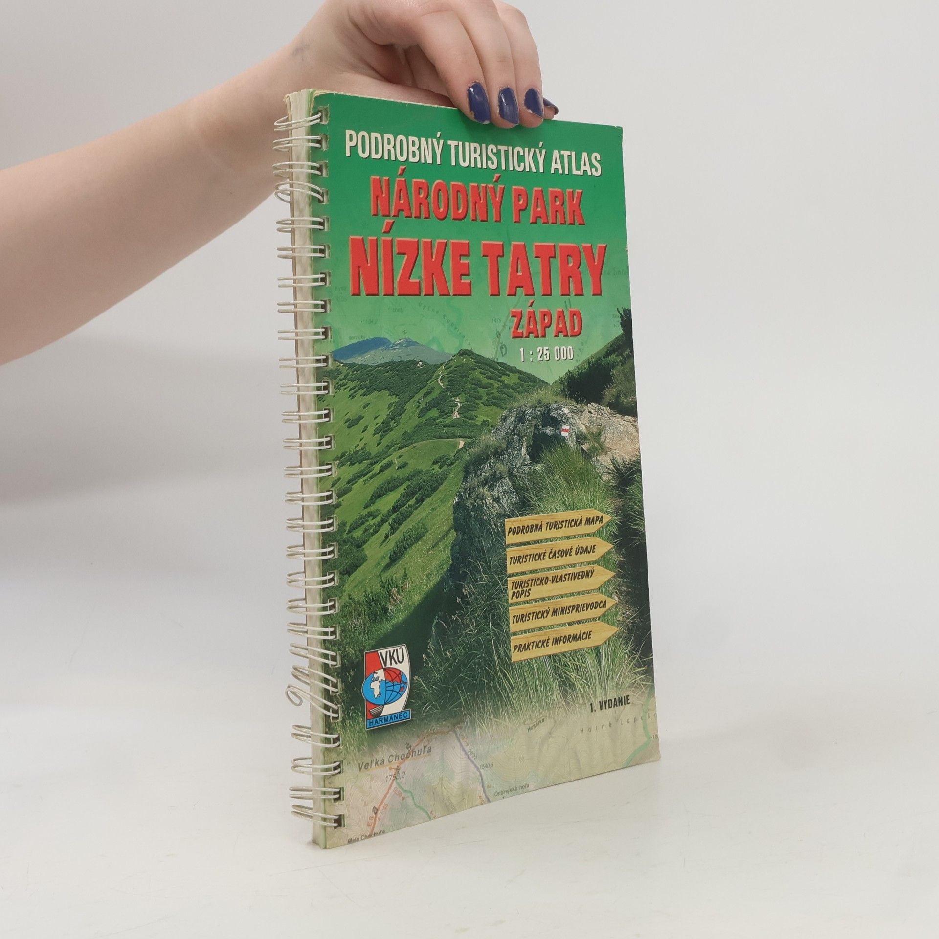 Autorenkollektiv Národný park Nízke Tatry západ podrobný turistický atlas 1:25 000