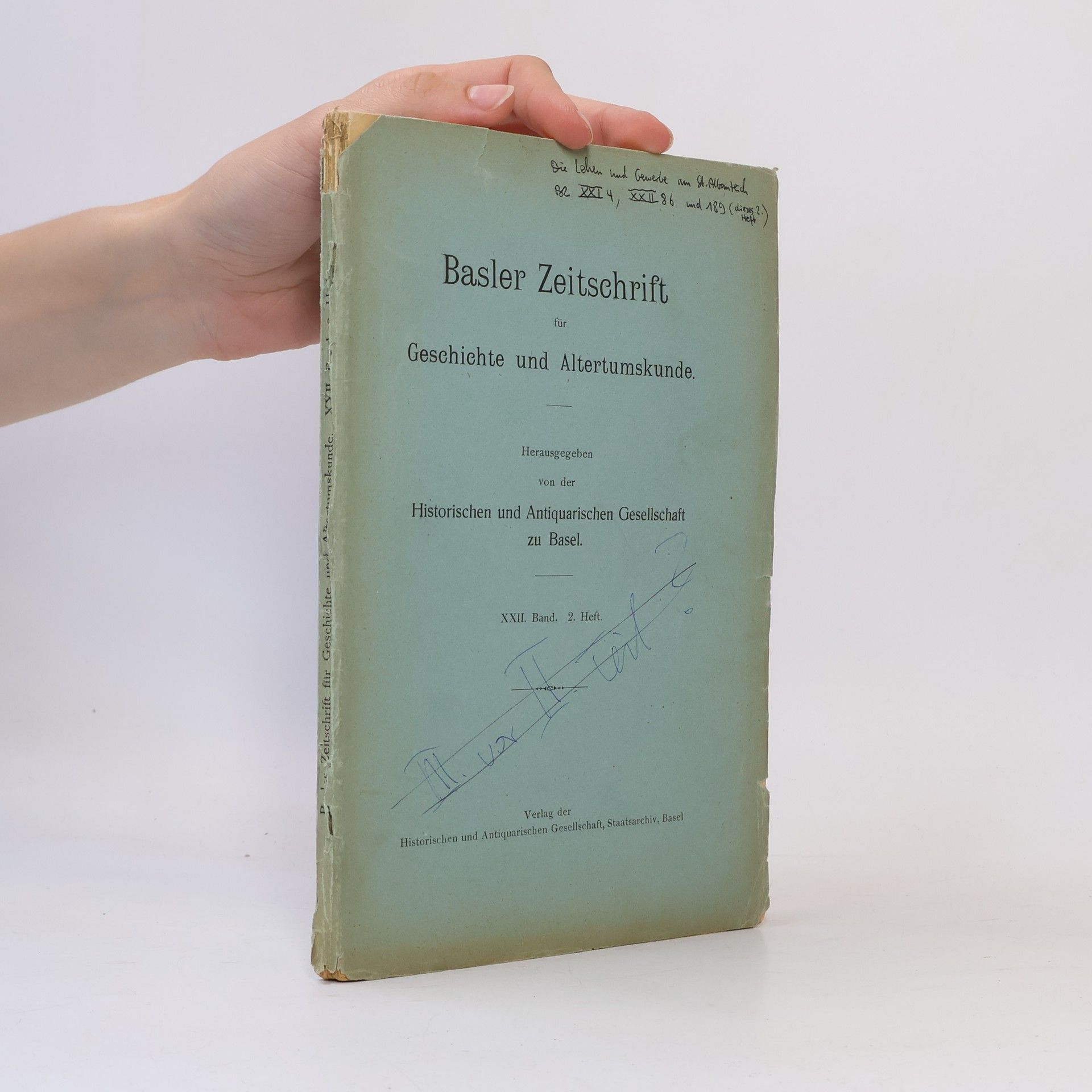 Various authors Basler Zeitschrift für Geschichte und Altertumskunde.