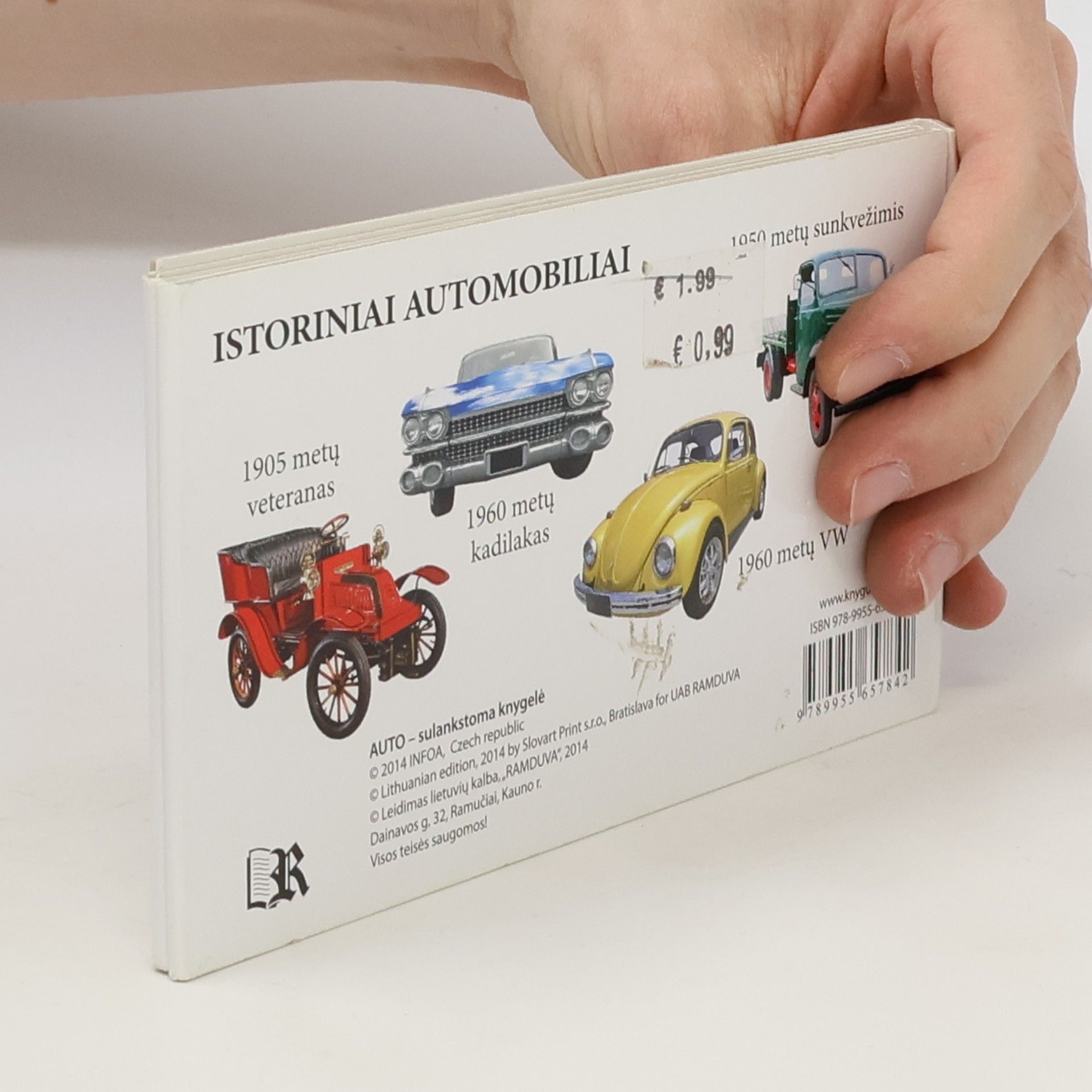 Autores varios Istoriniai automobiliai auto-sulankstoma knygelė