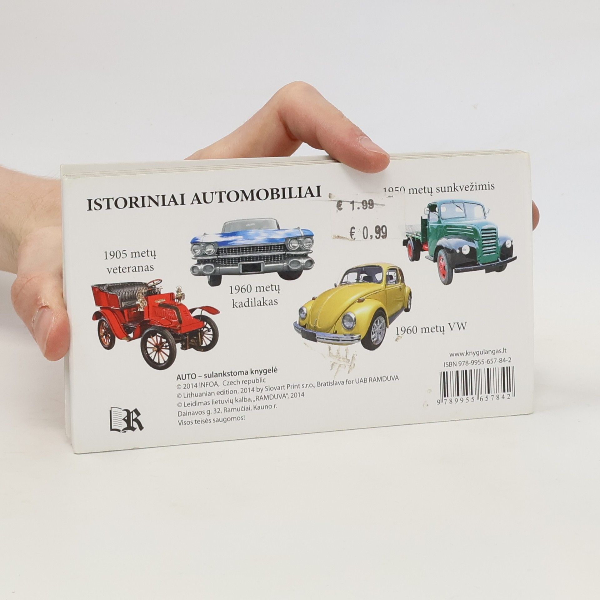Autores varios Istoriniai automobiliai auto-sulankstoma knygelė