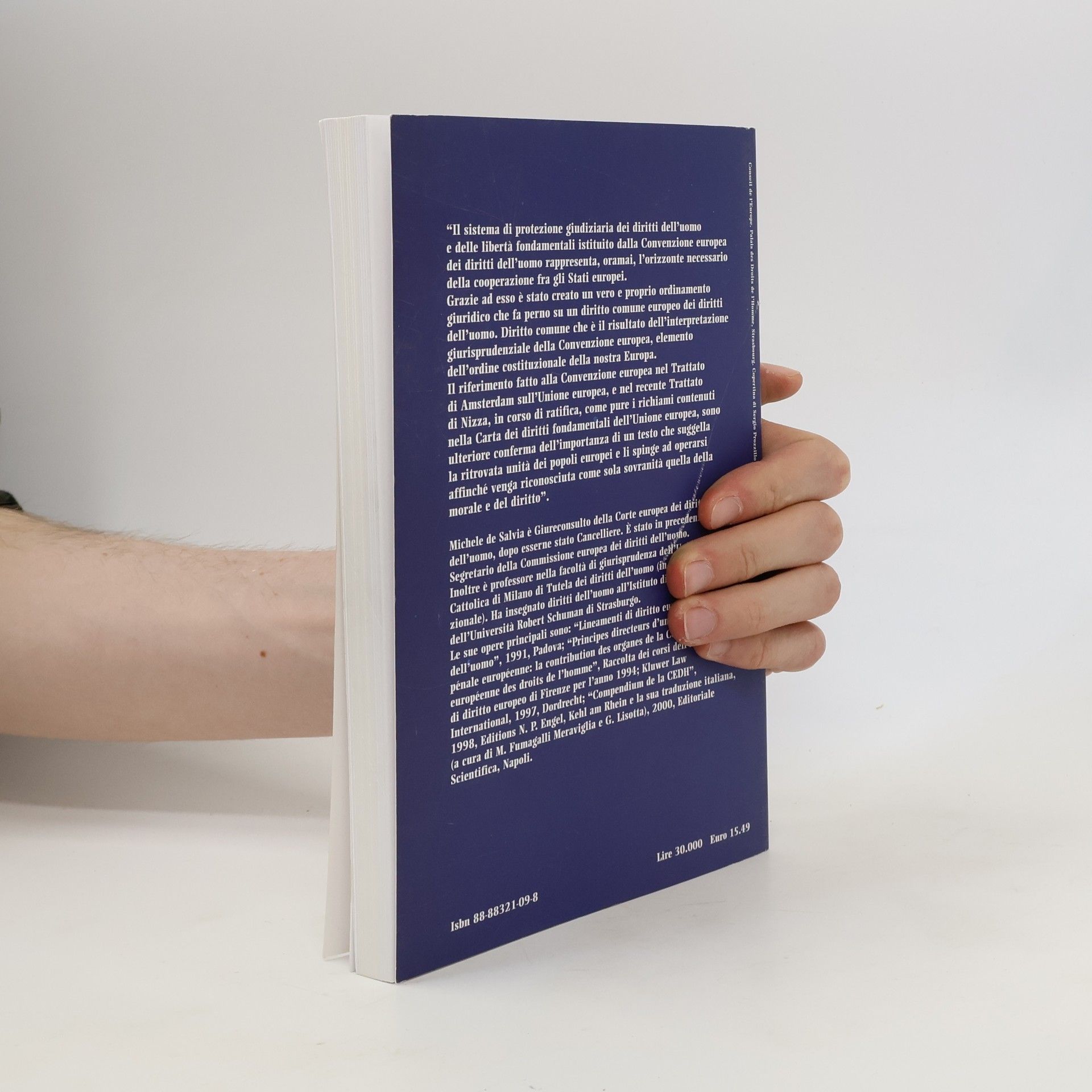 Michele De Salvia Biblioteca d'Europa: La Convenzione europea dei diritti dell'uomo
