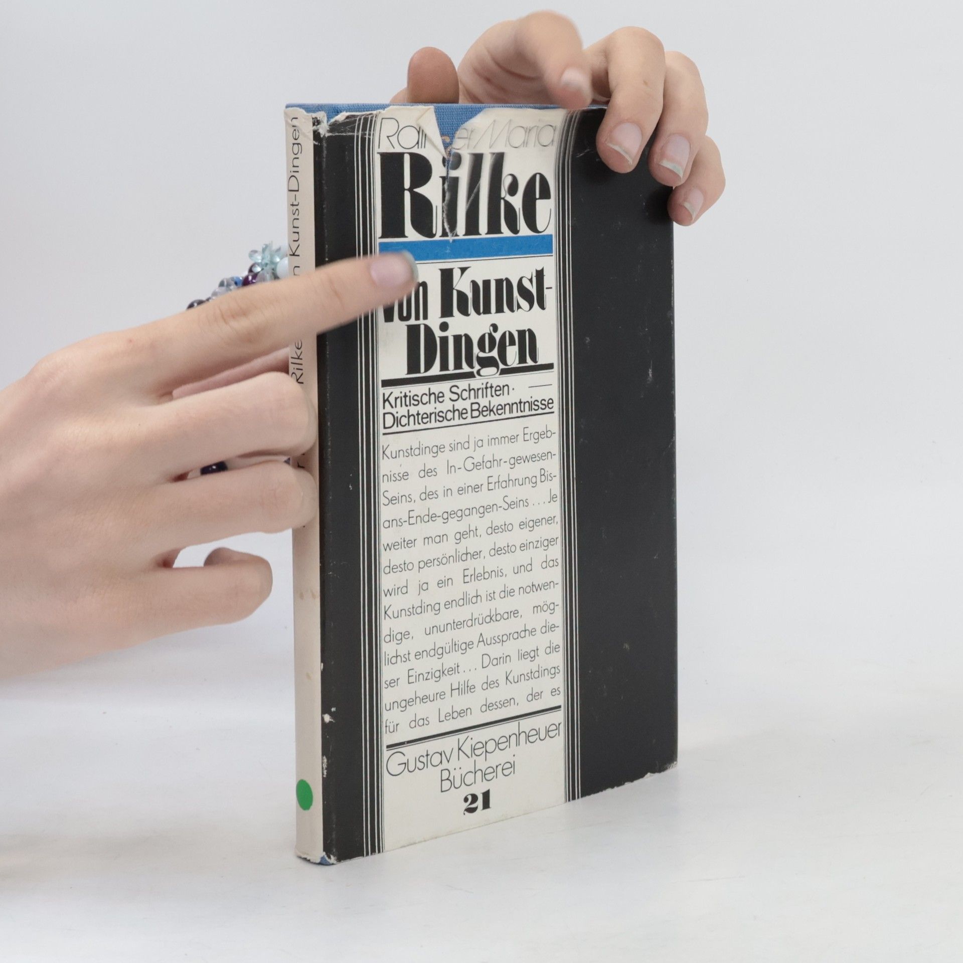 Rainer Maria Rilke Von Kunst-Dingen