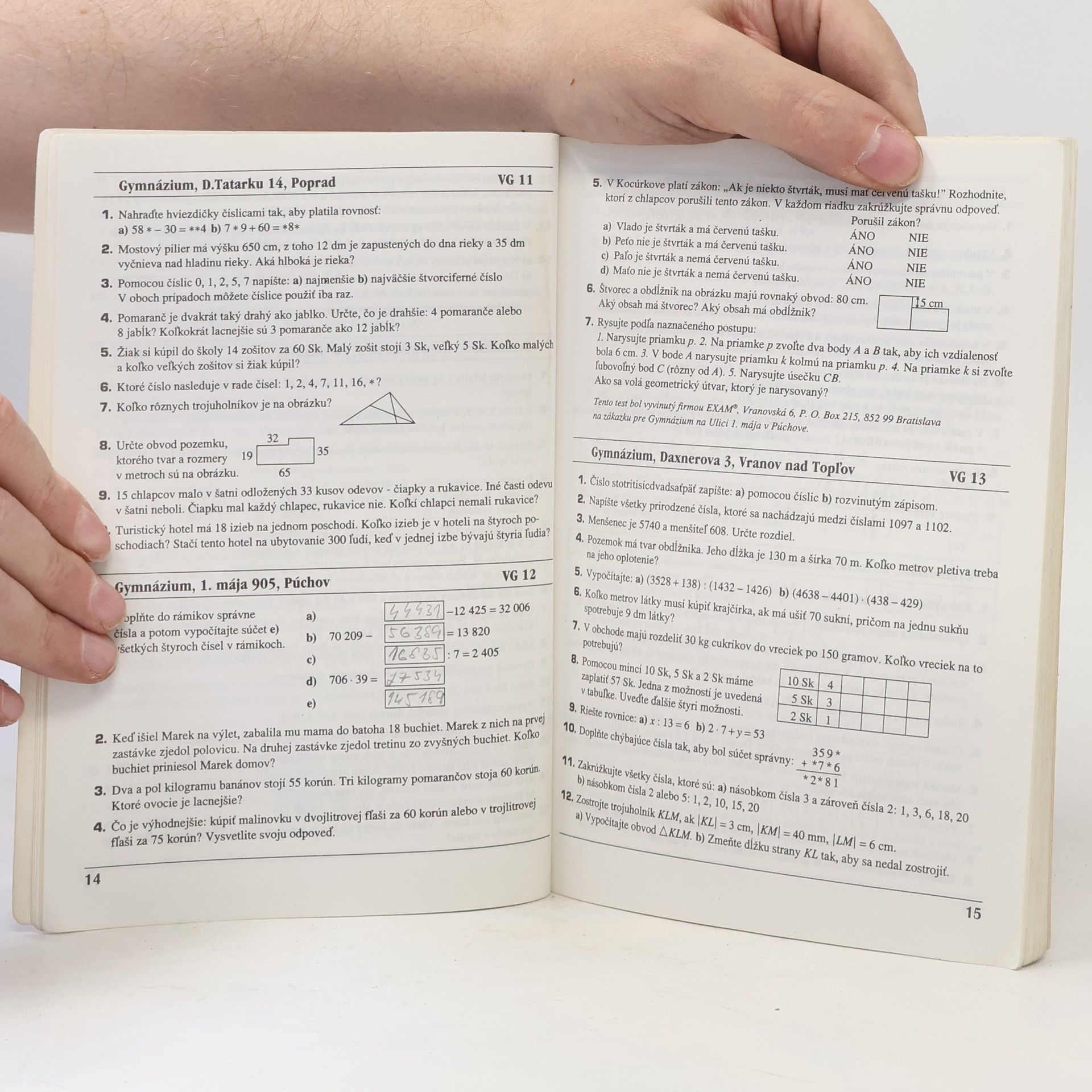 Autorenkollektiv Testy z matematiky '95
