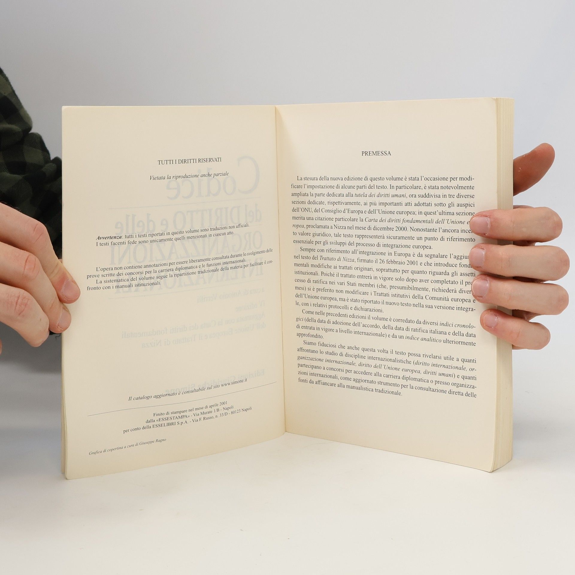 Antonio Verrilli Codice del diritto e delle organizzazioni internazionali