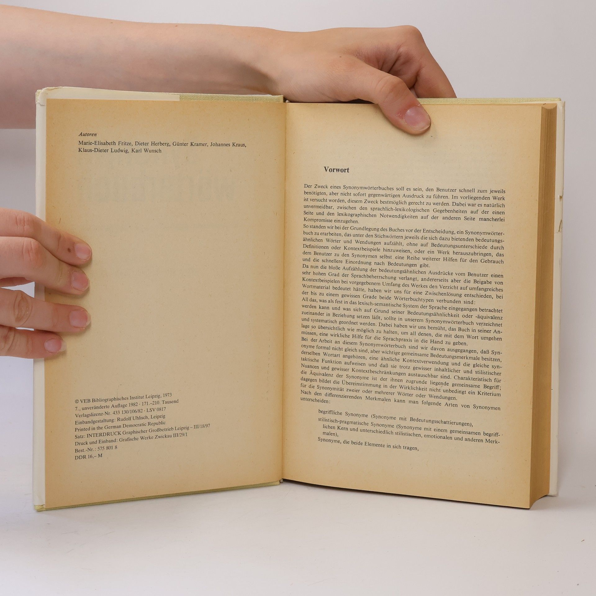 Various authors Synonymwörterbuch