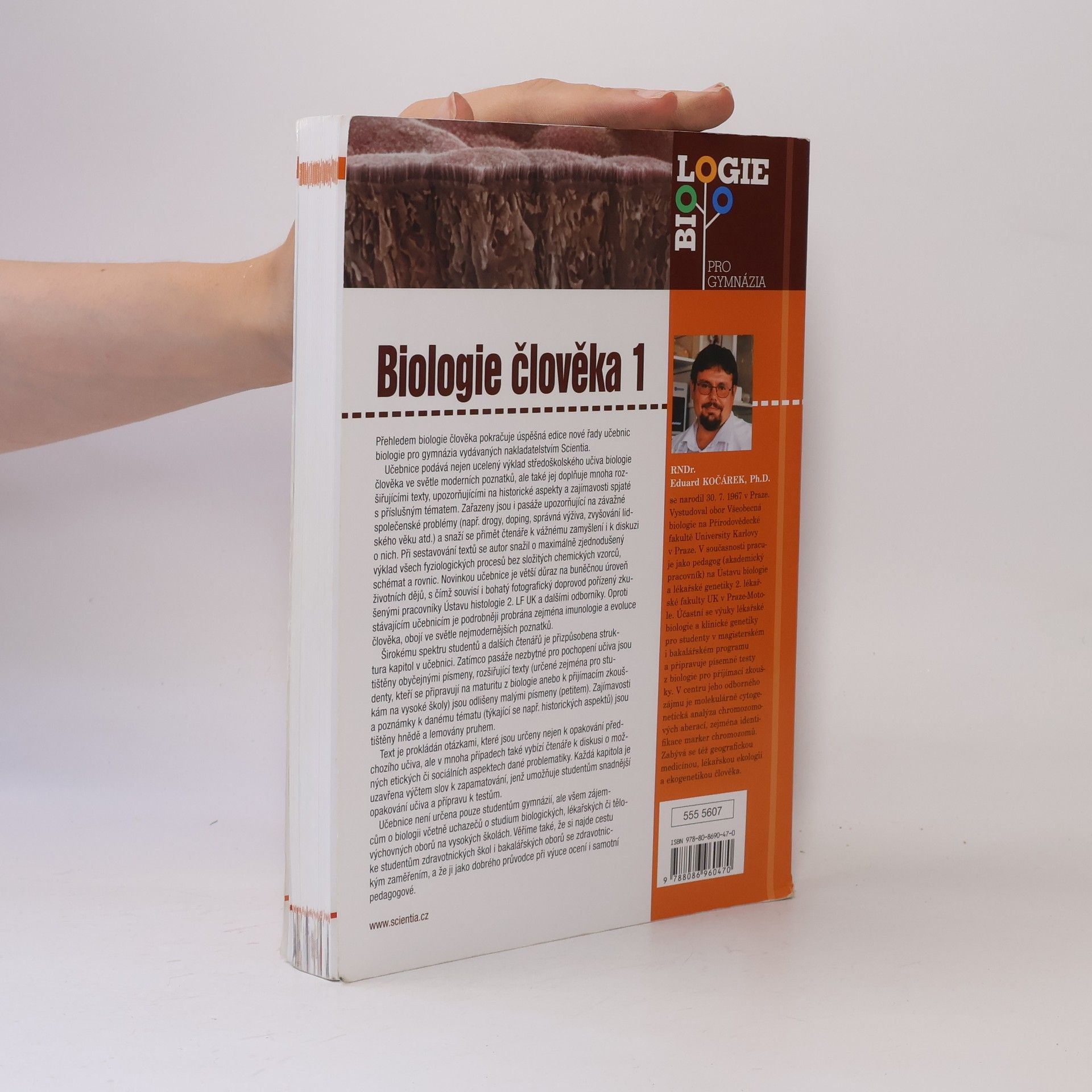 Eduard Kočárek Biologie člověka. 1, Somatologie, antropologie, fyziologie, imunologie