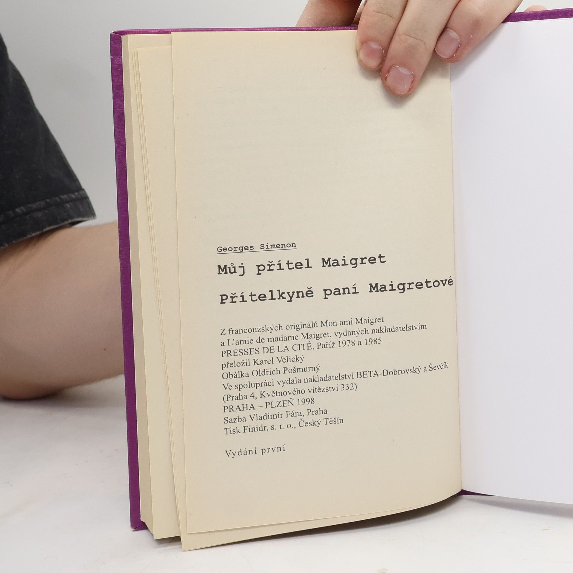 Georges Simenon Můj přítel Maigret. Přítelkyně paní Maigretové