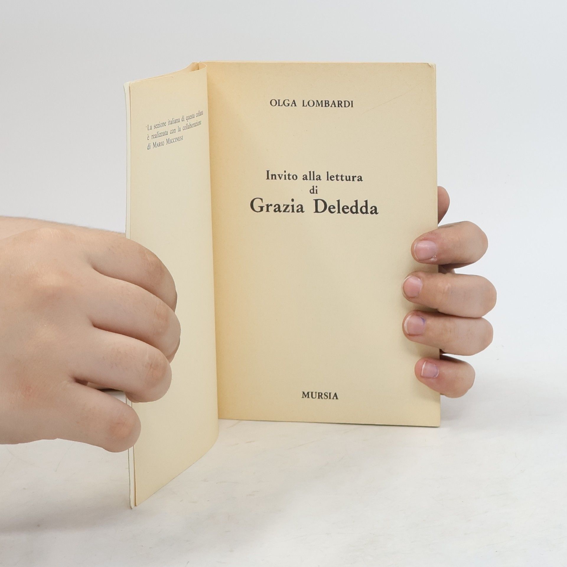 Olga Lombardi Invito alla lettura di Grazia Deledda