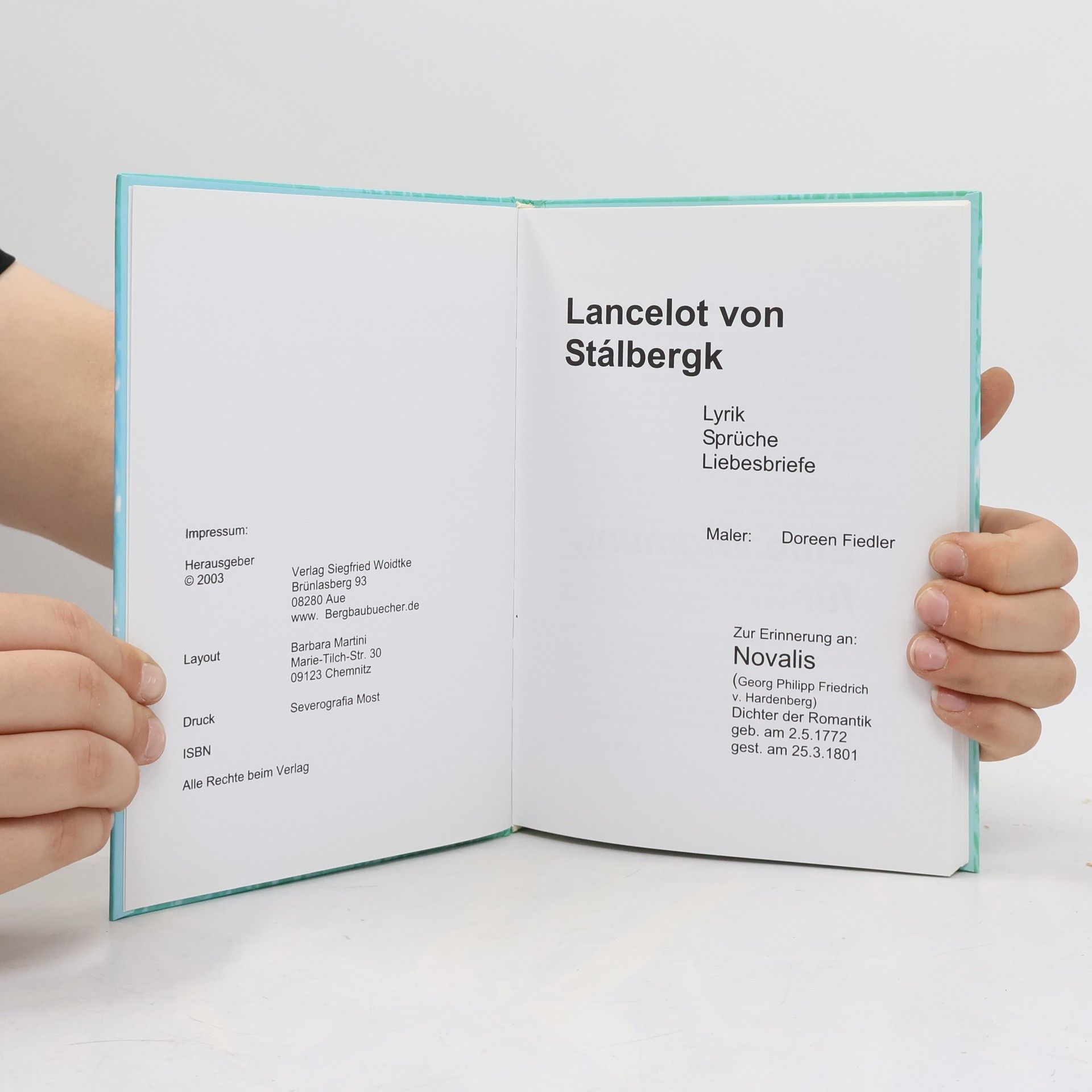 Lancelot von Stálbergk Lyrik, Sprüche, Liebesbriefe 1