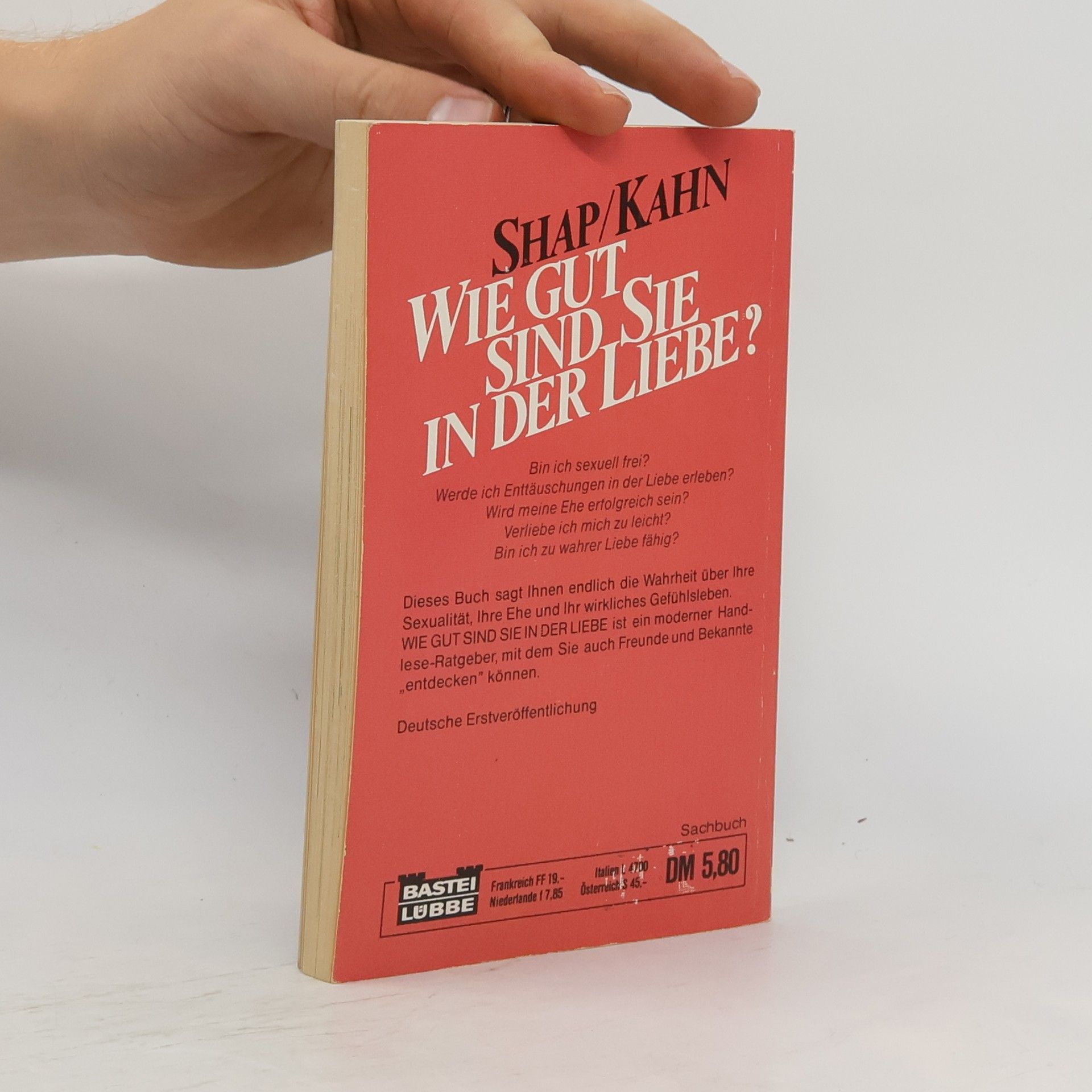 Mark Shap Wie gut sind Sie in der Liebe?