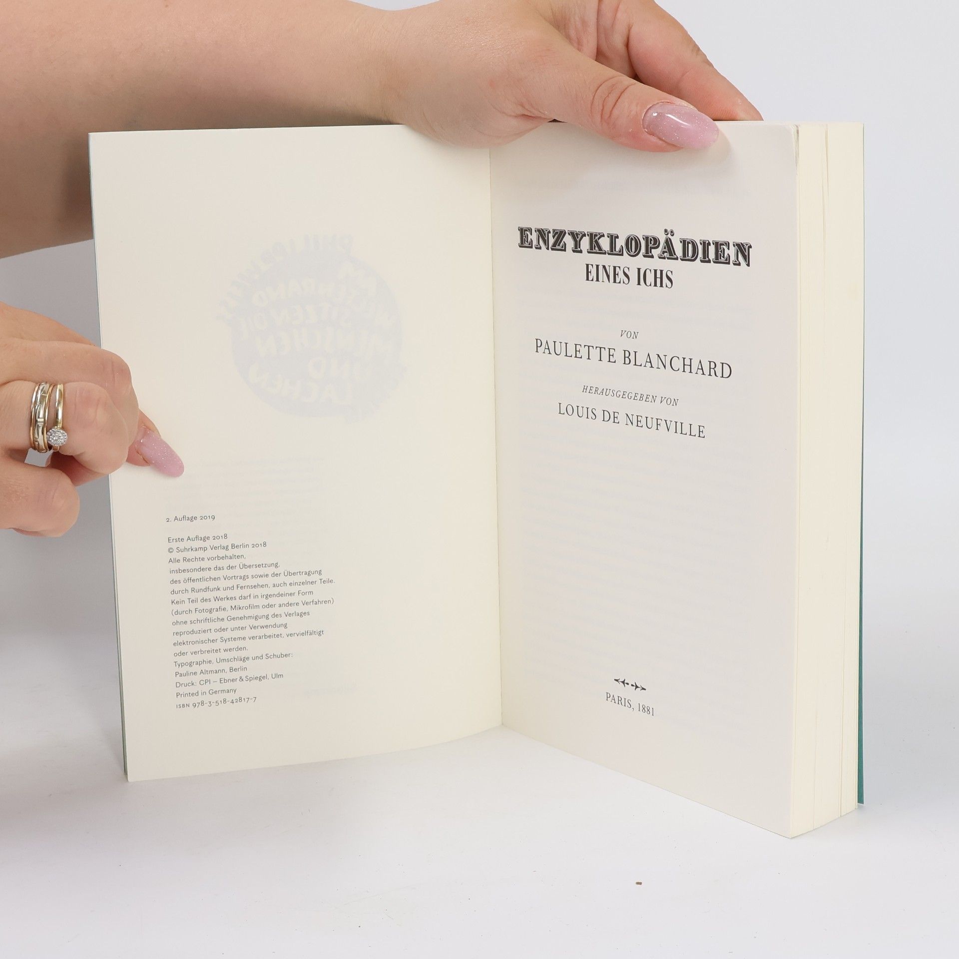 Paulette Blanchard Enzyklopädien eines ichs