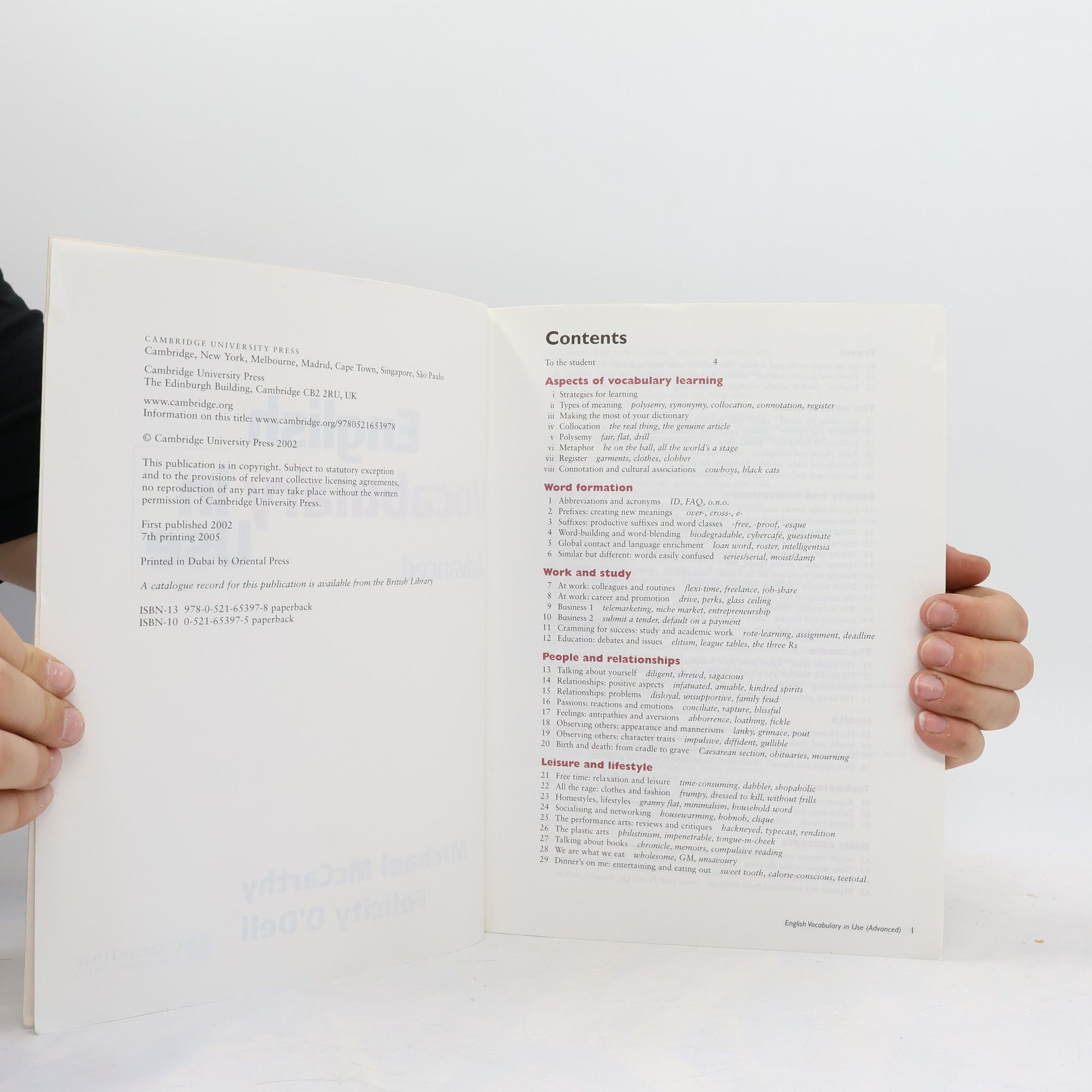 Michael Mc Carthy English Vocabulary in Use. Advanced