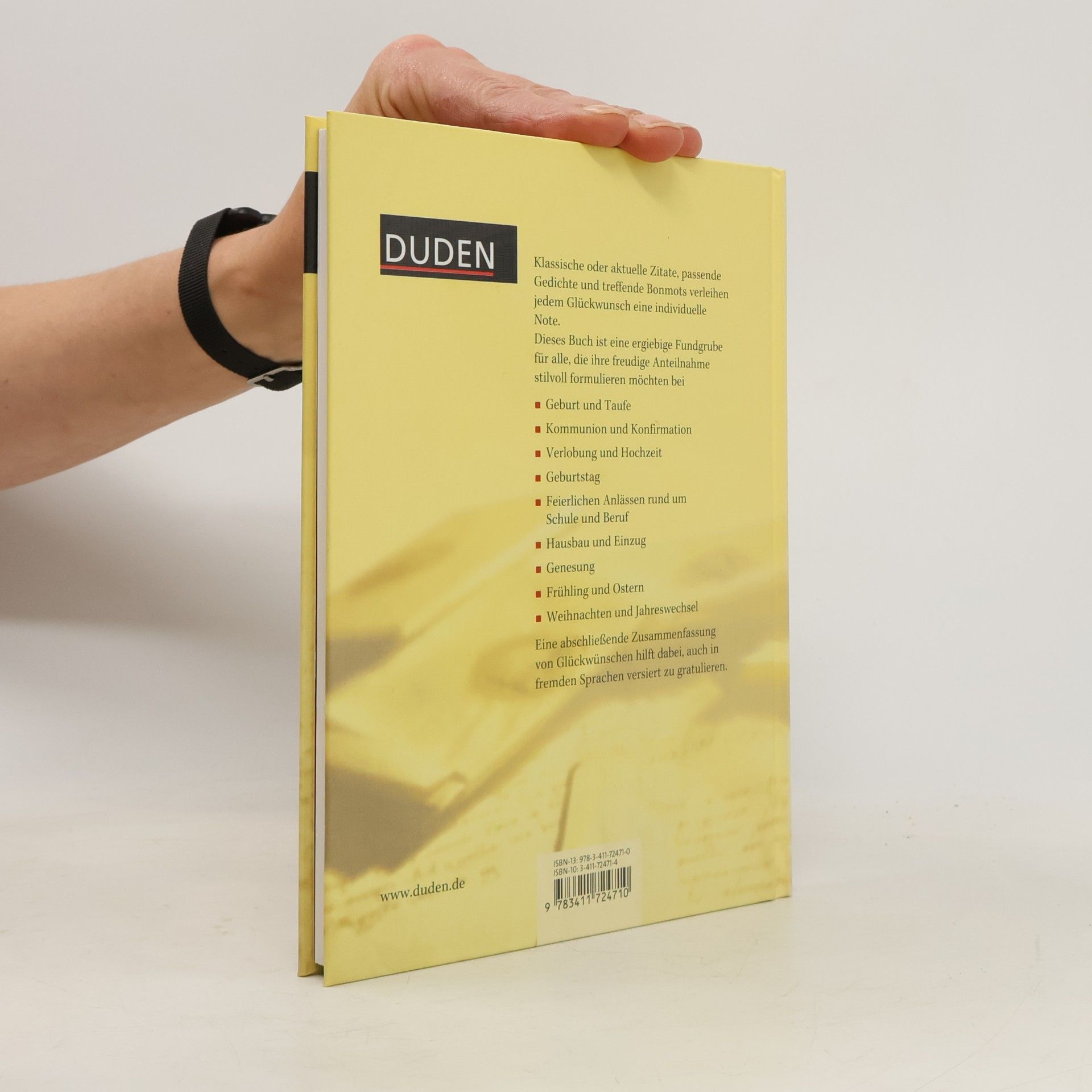 Sylvia Schmitt Duden, Die herzlichsten Glückwünsche