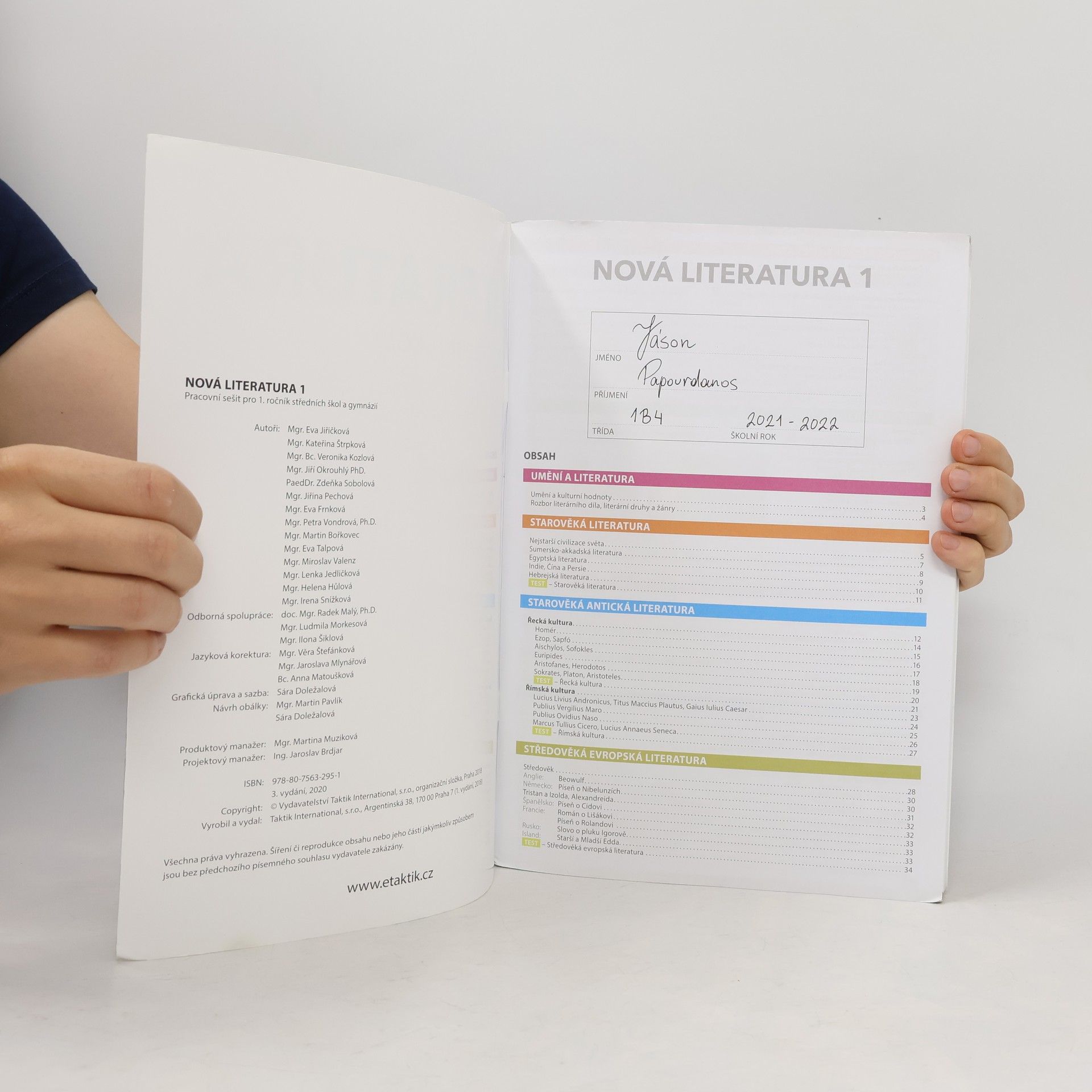 Eva Matylda Jiřičková Nová literatura pro střední školy: pracovní sešit