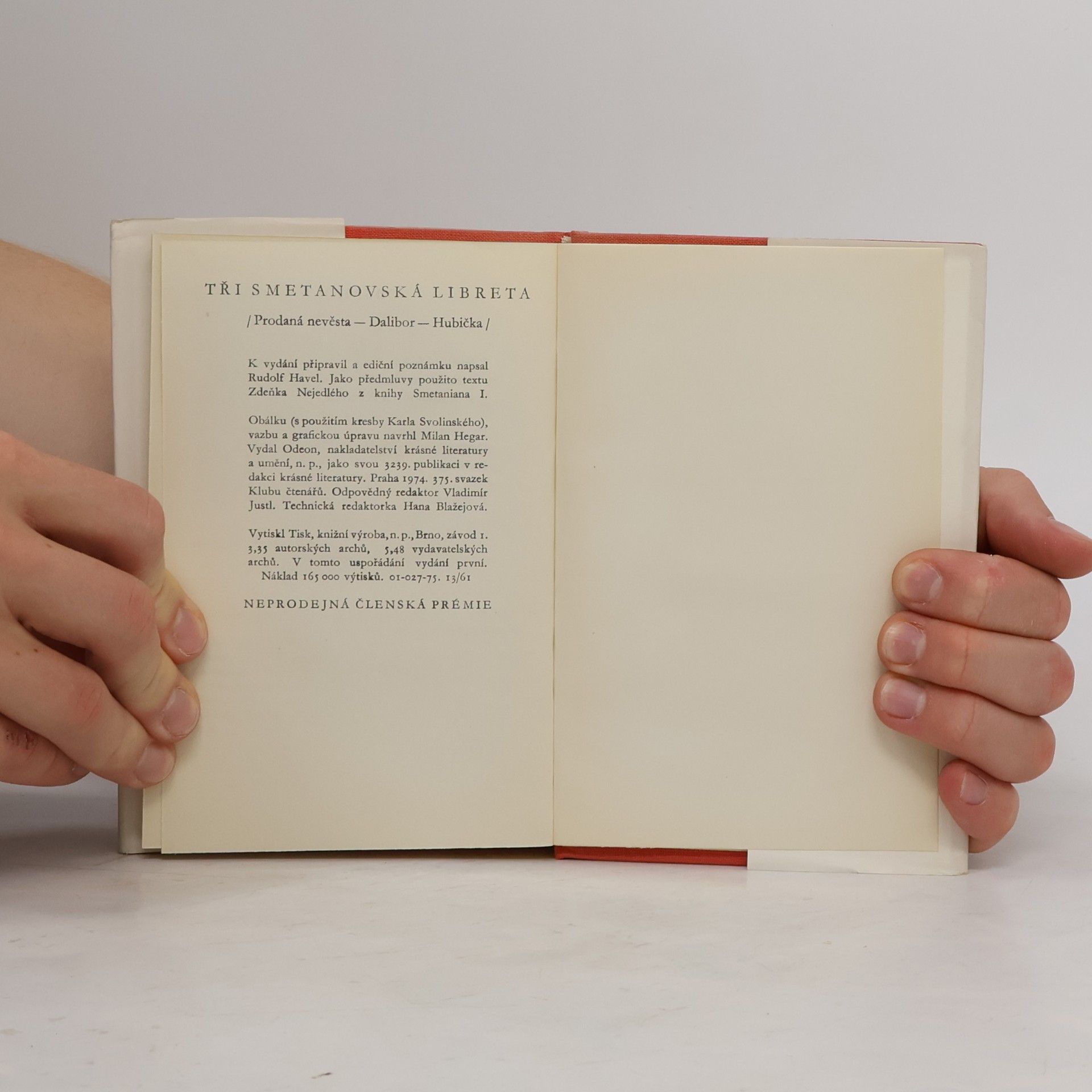 Rudolf Havel Tři smetanovská libreta