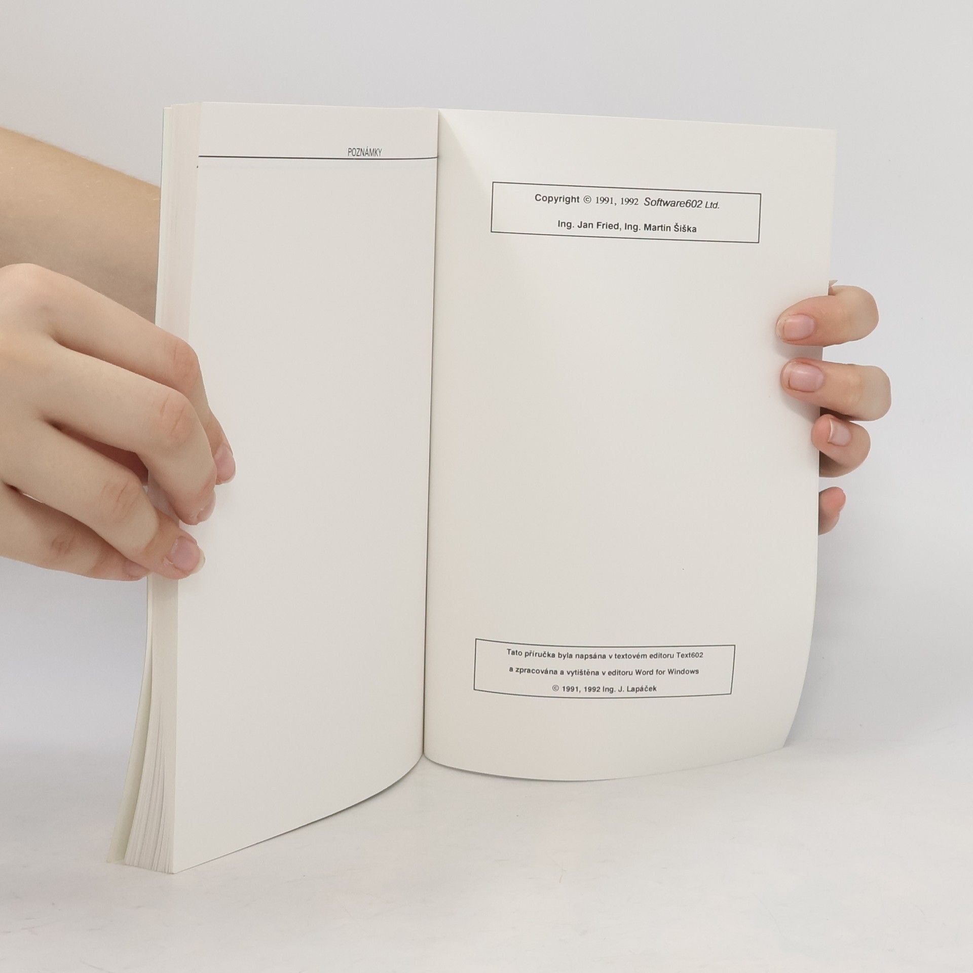 J. Lapáček TEXT602 - textový editor. Uživatelská příručka