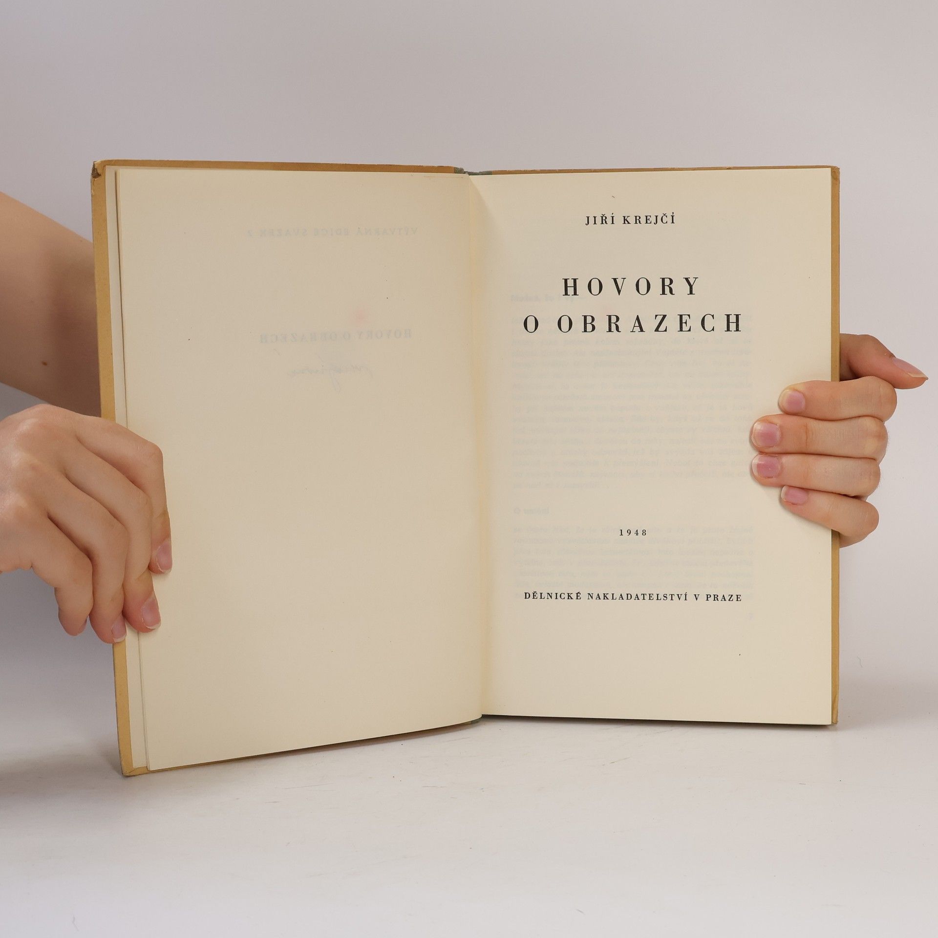Jiří Krejčí Hovory o obrazech