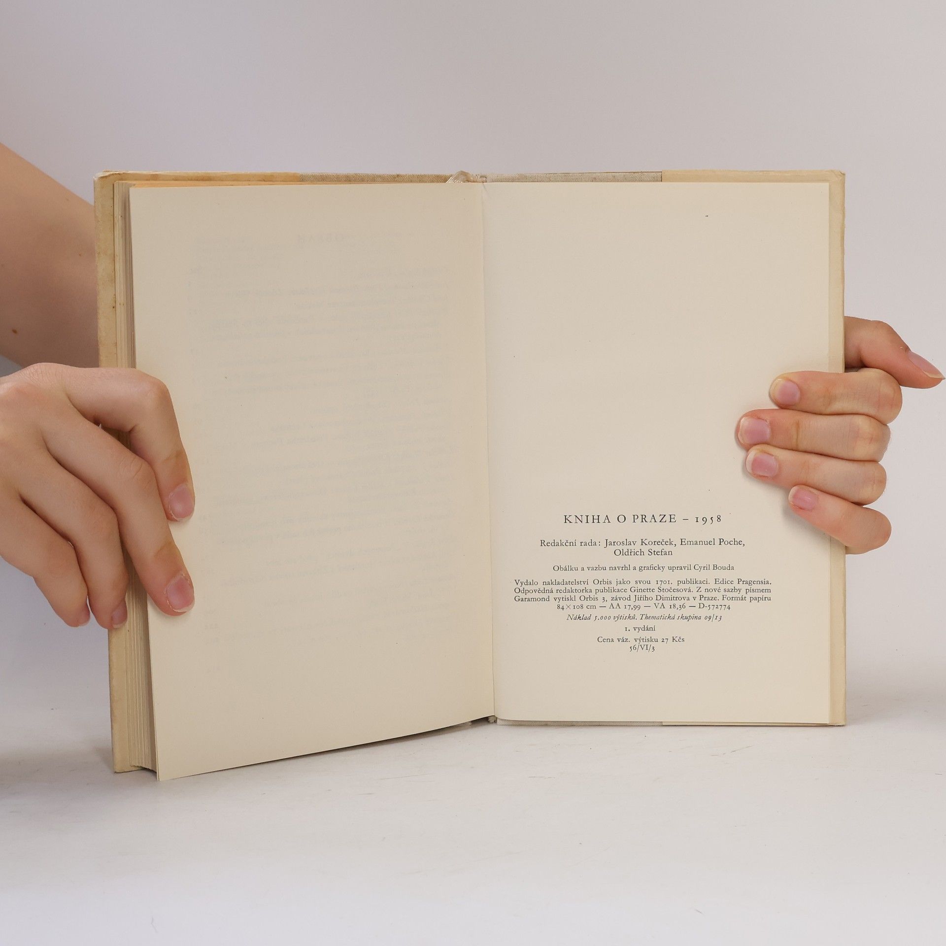 Autorenkollektiv Kniha o Praze 1958