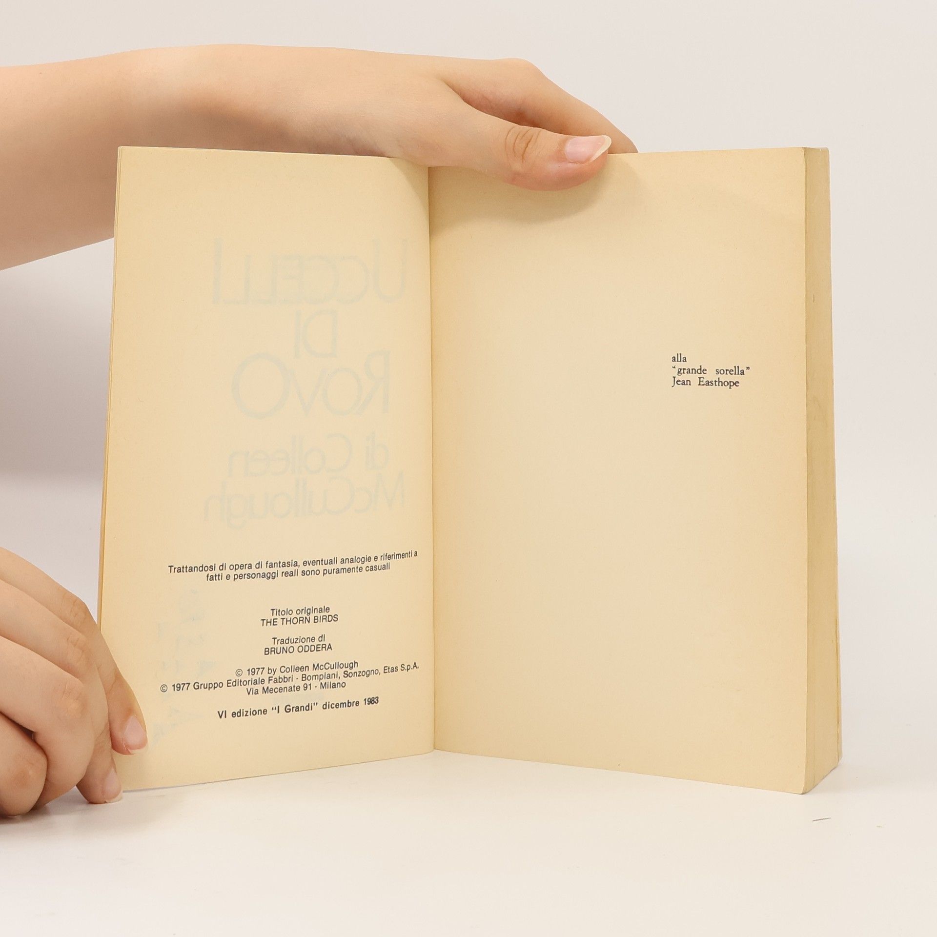 Colleen McCullough Uccelli di Rovo