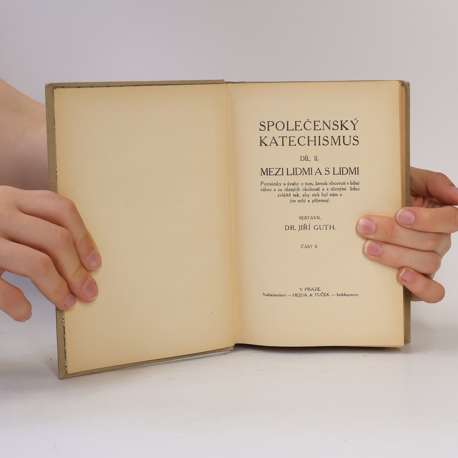 Guth Jiří Společenský katechismus II. díl 2. část
