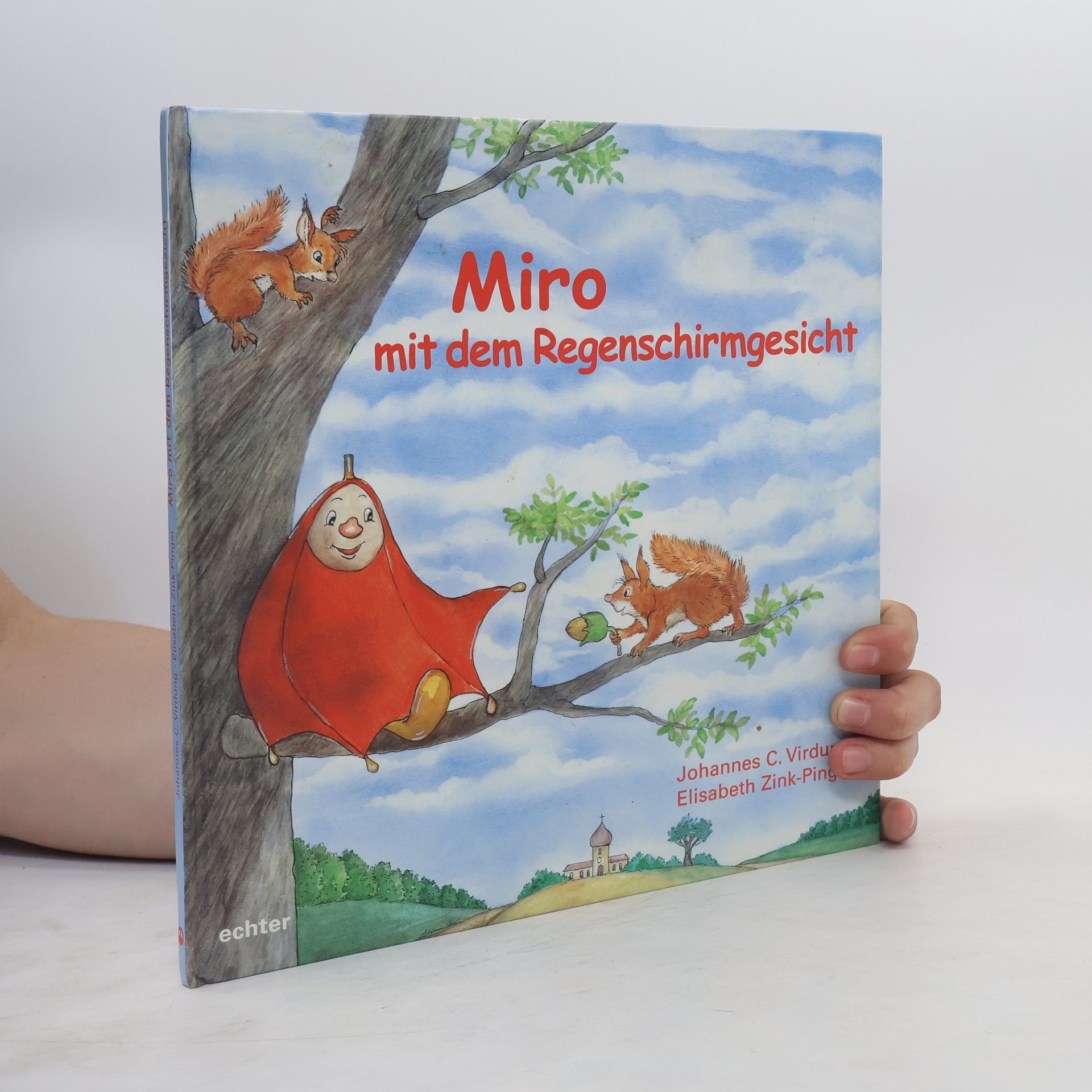 Miro mit dem Regenschirmgesicht