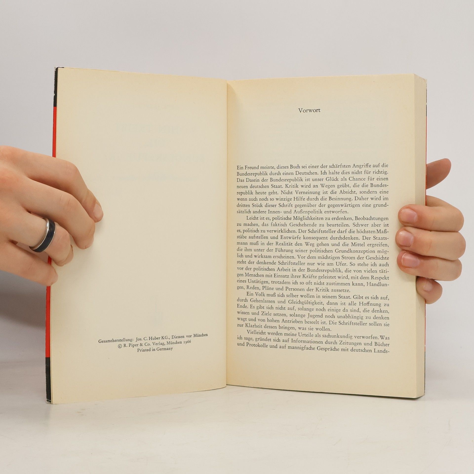 Karl Jaspers Wohin treibt die Bundes republik?