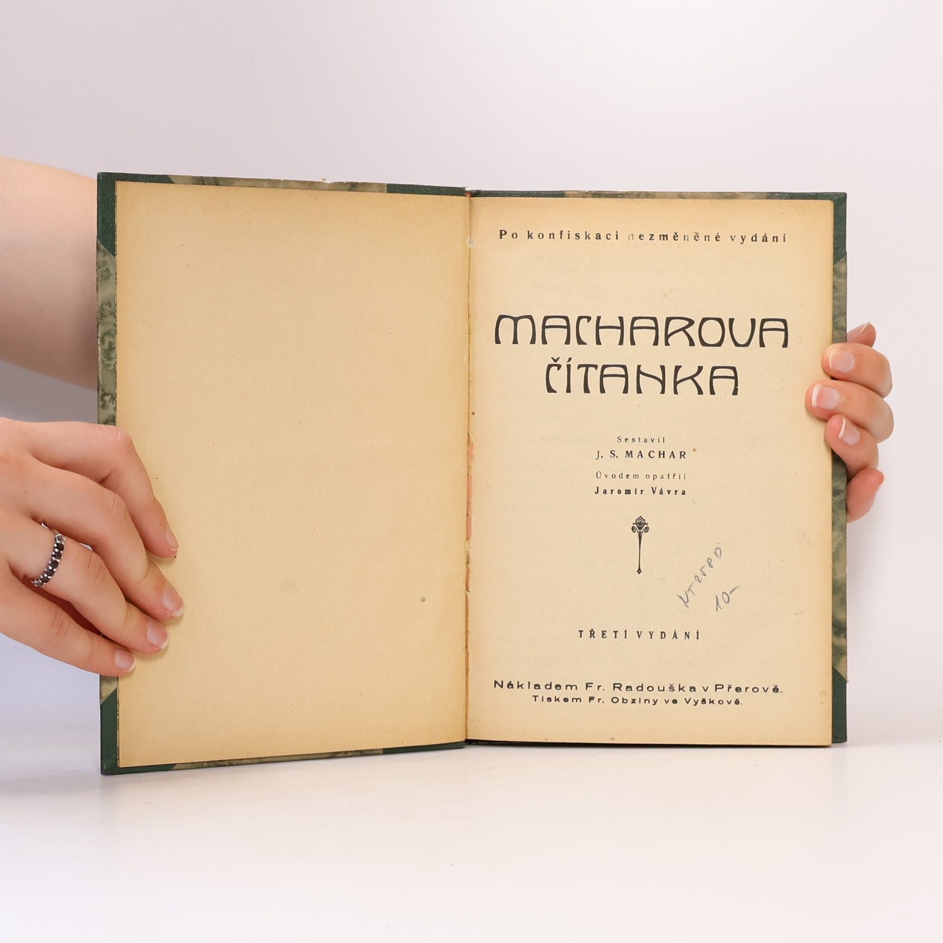 Josef Svatopluk Machar Macharova čítanka