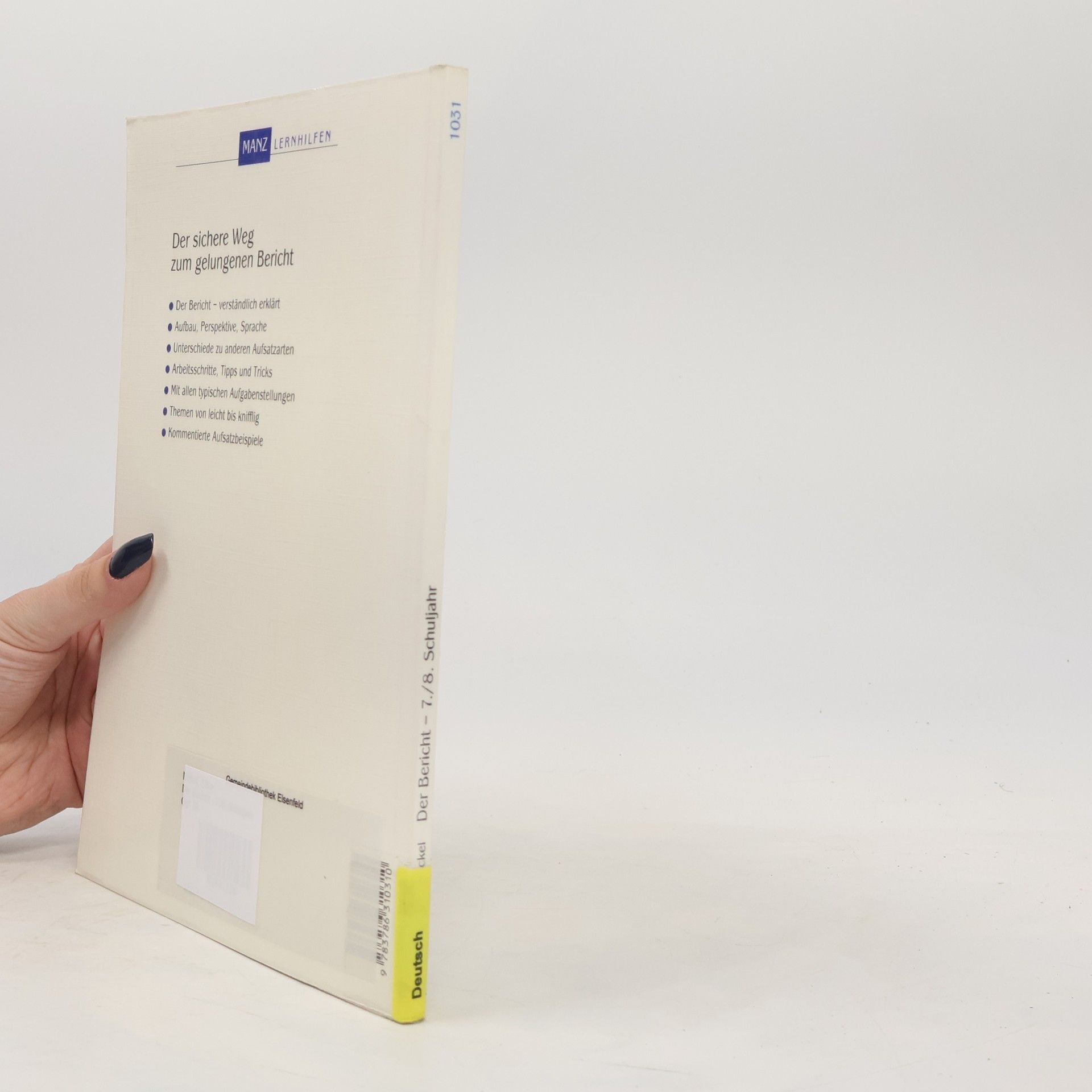 Silke Nickel Der Bericht - 7. - 8. Schuljahr