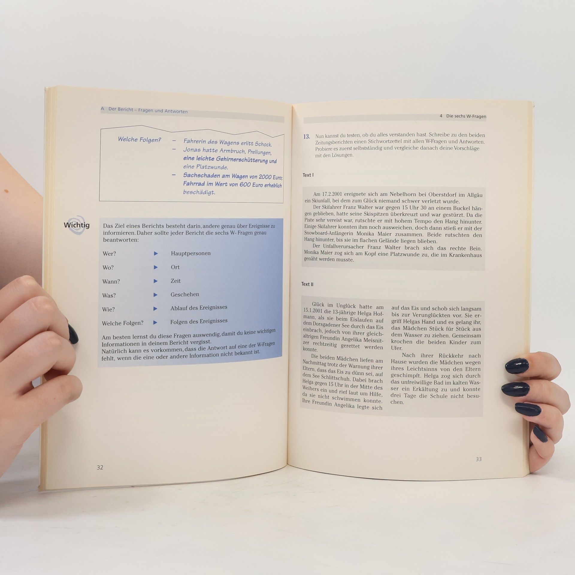 Silke Nickel Der Bericht - 7. - 8. Schuljahr