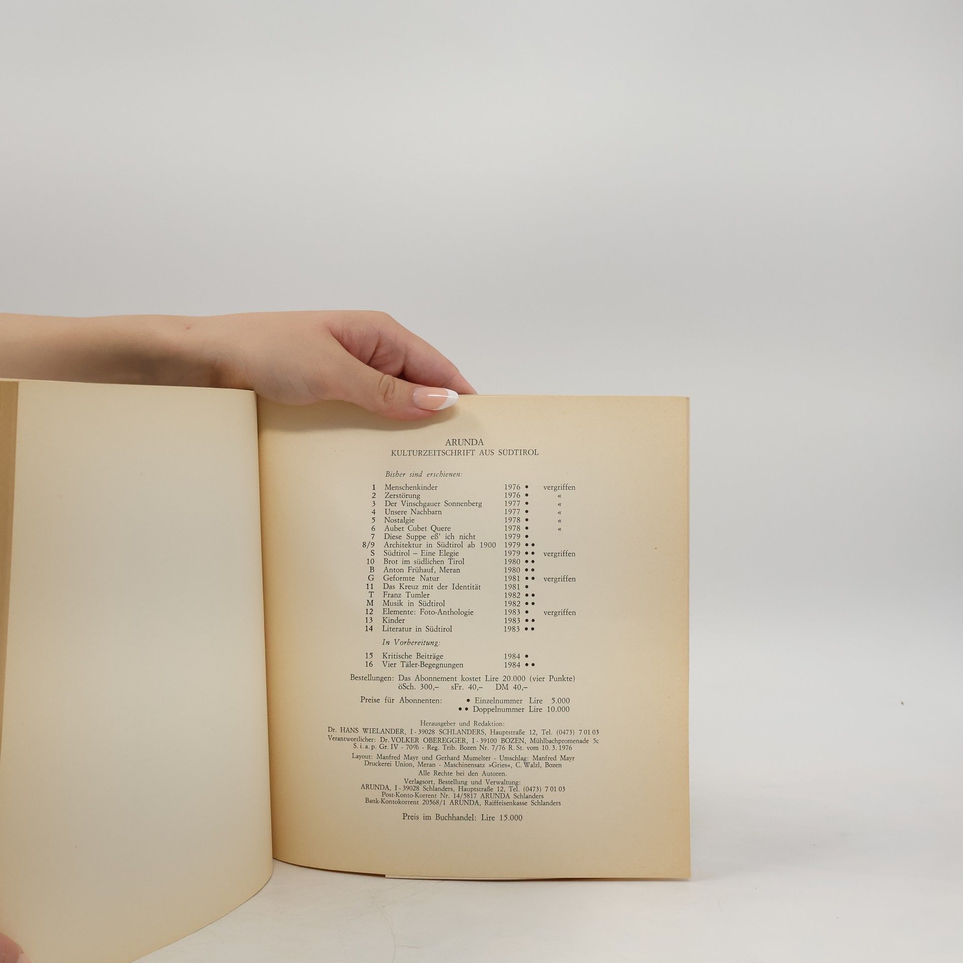 Autorenkollektiv Literatur in Südtirol