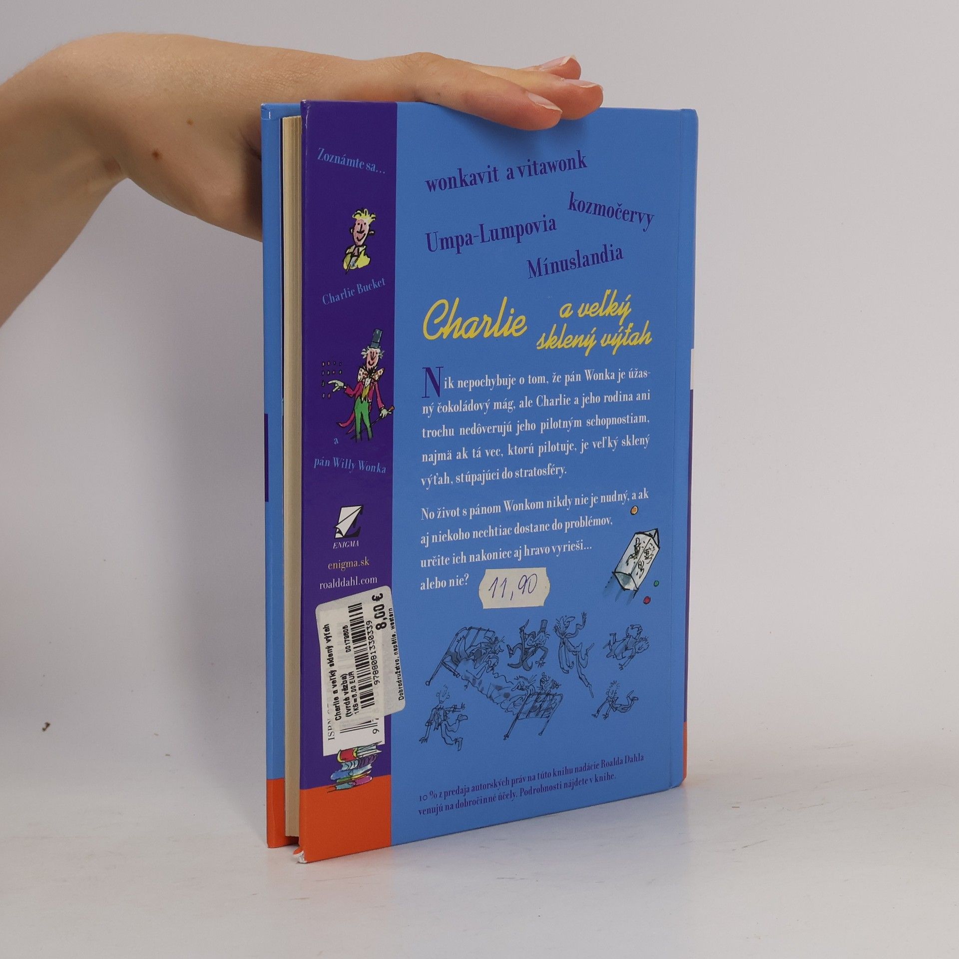 Roald Dahl Charlie a veľký sklený výťah