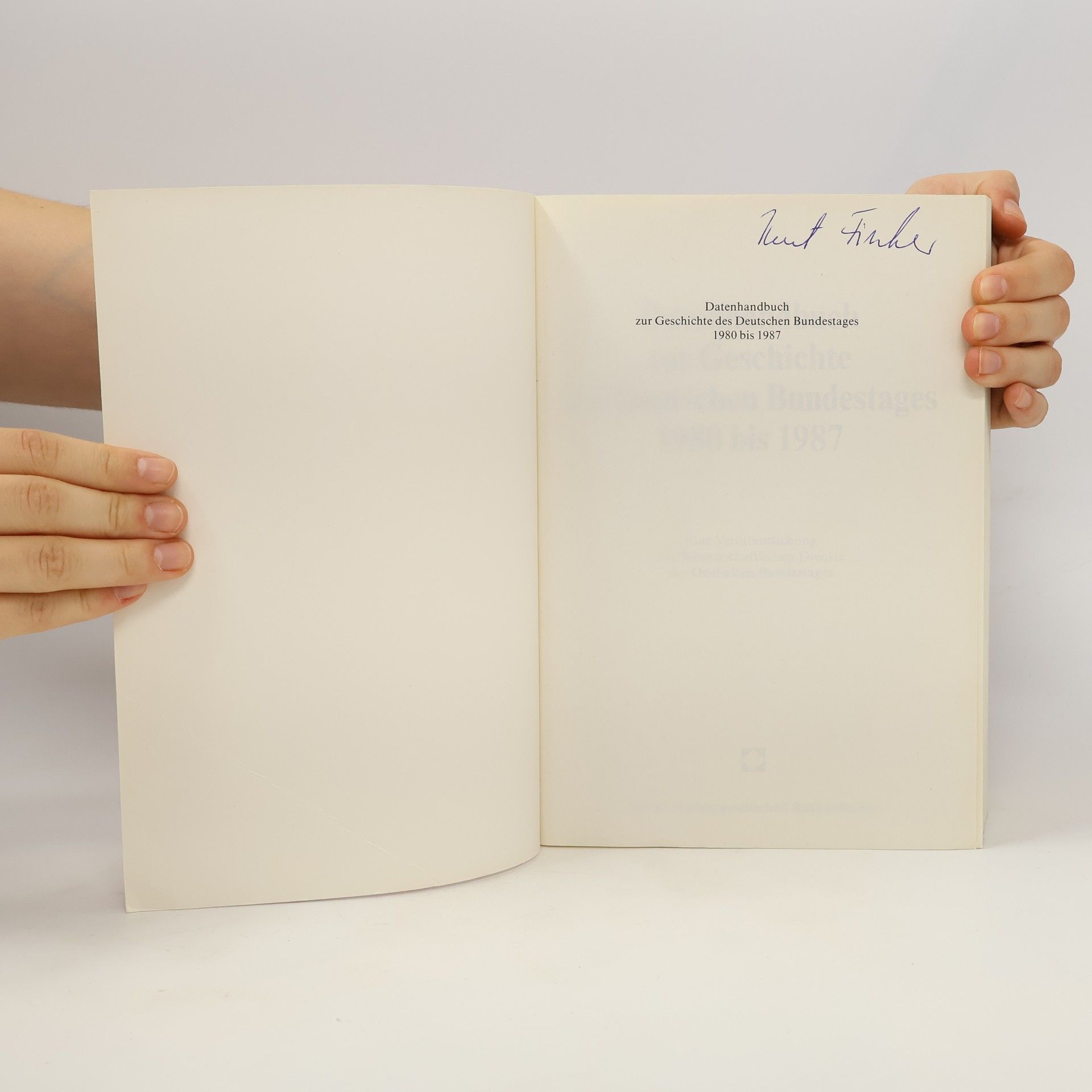 Peter Schindler Datenhandbuch zur Geschichte des Deutschen Bundestages