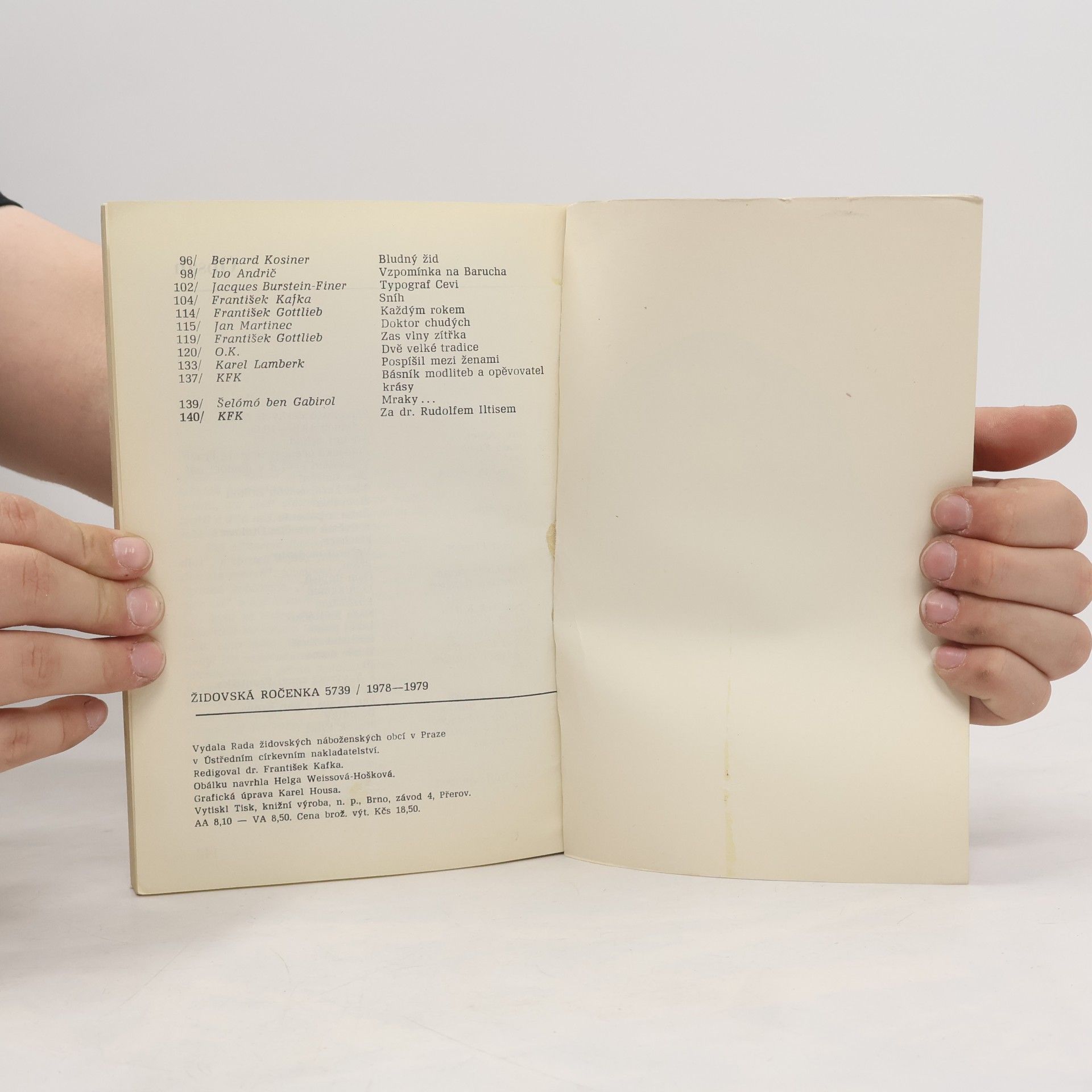 Autores varios Židovská ročenka 5739. 1978-1979