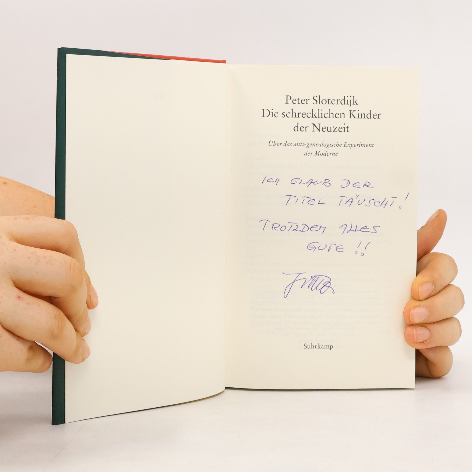 Peter Sloterdijk Die schrecklichen Kinder der Neuzeit